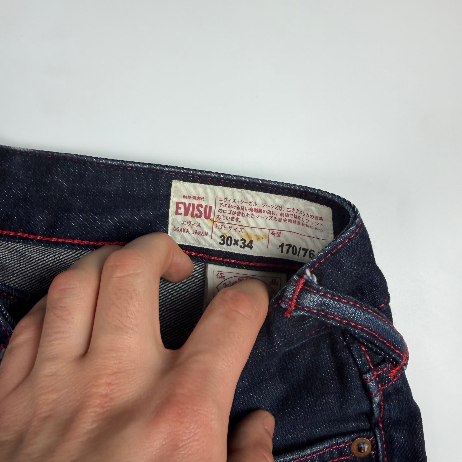 Evisu Raw Denim Daicock Jeans