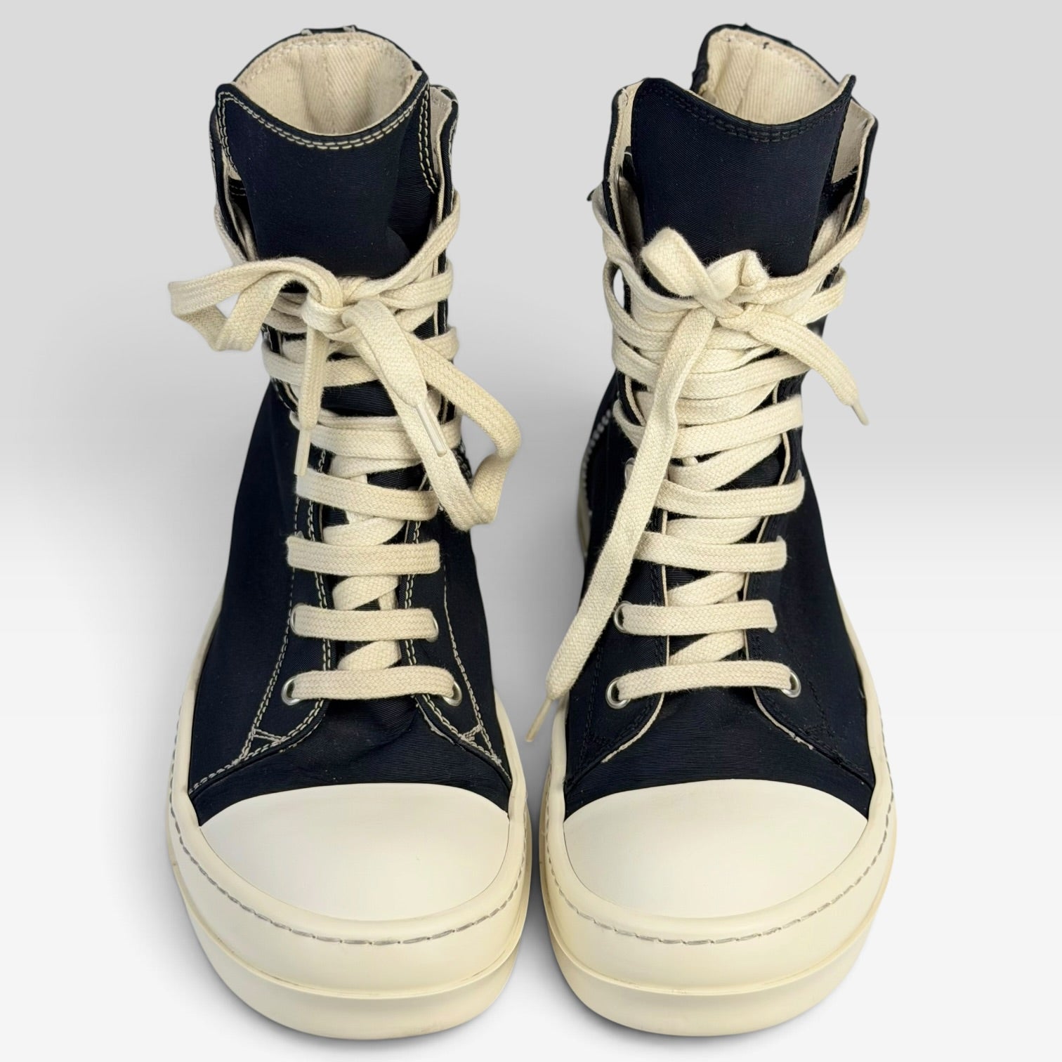 Rick Owens DRKSHDW Ramones High Double Thread Black/Milk