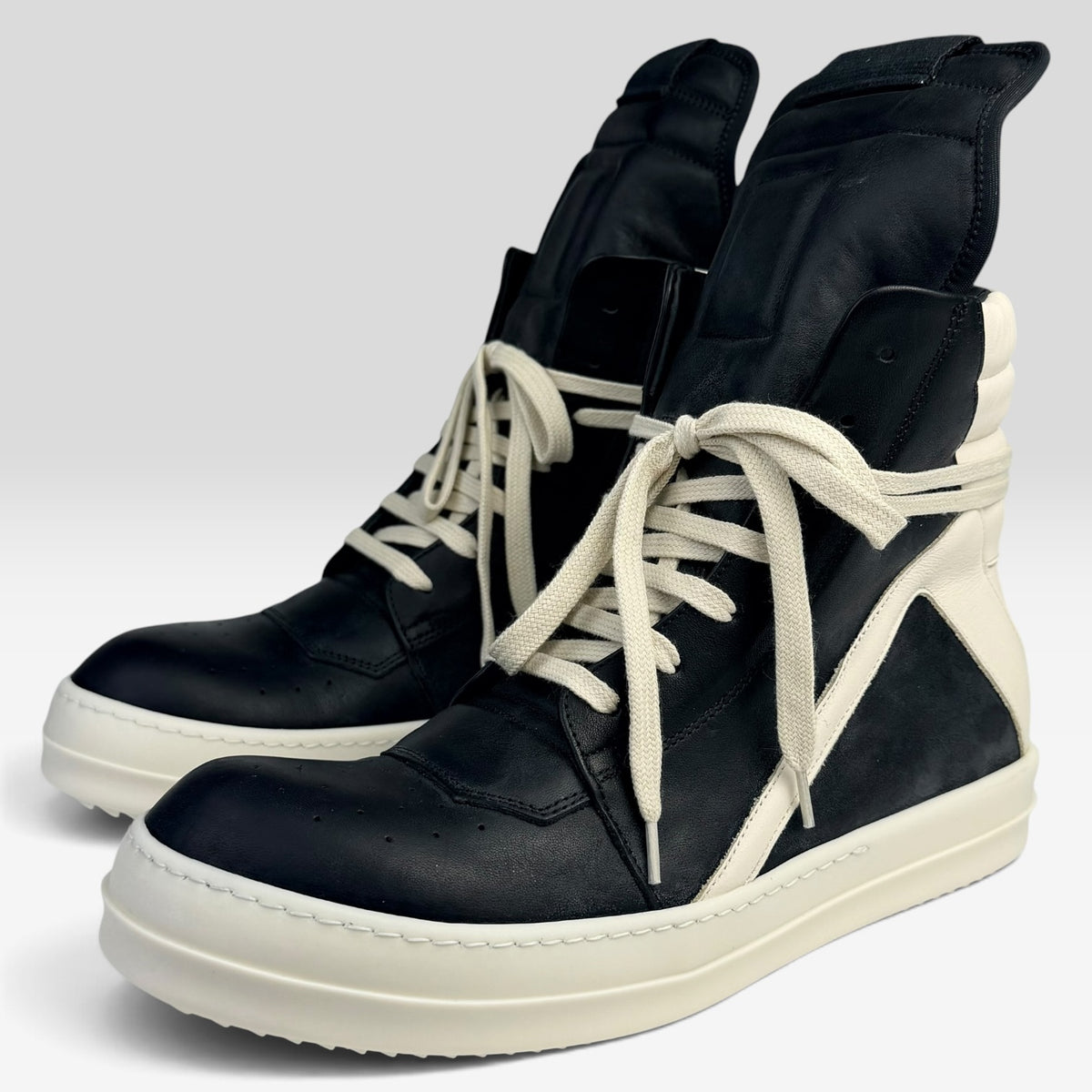 Rick Owens Geobasket Black/Milk