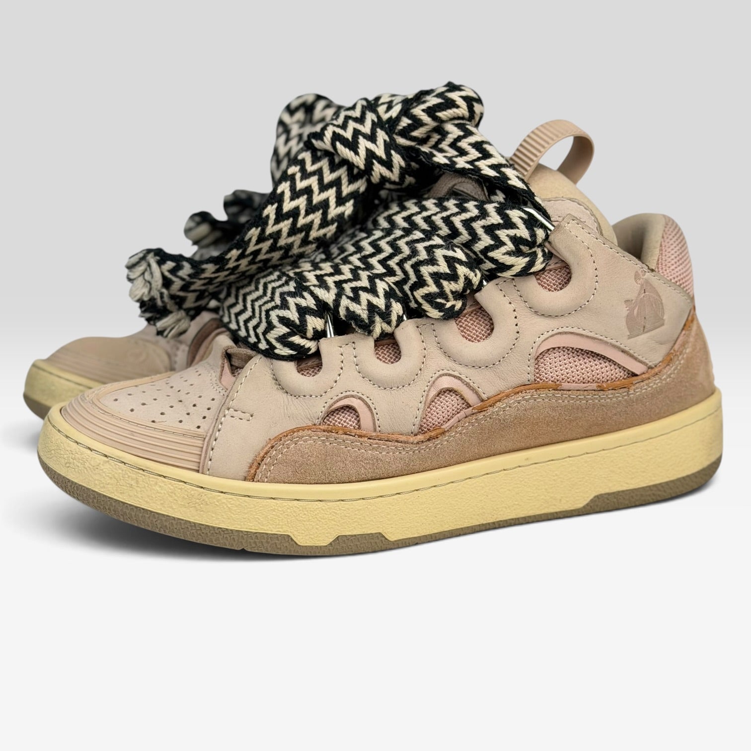 Lanvin Curb Pink Sneakers