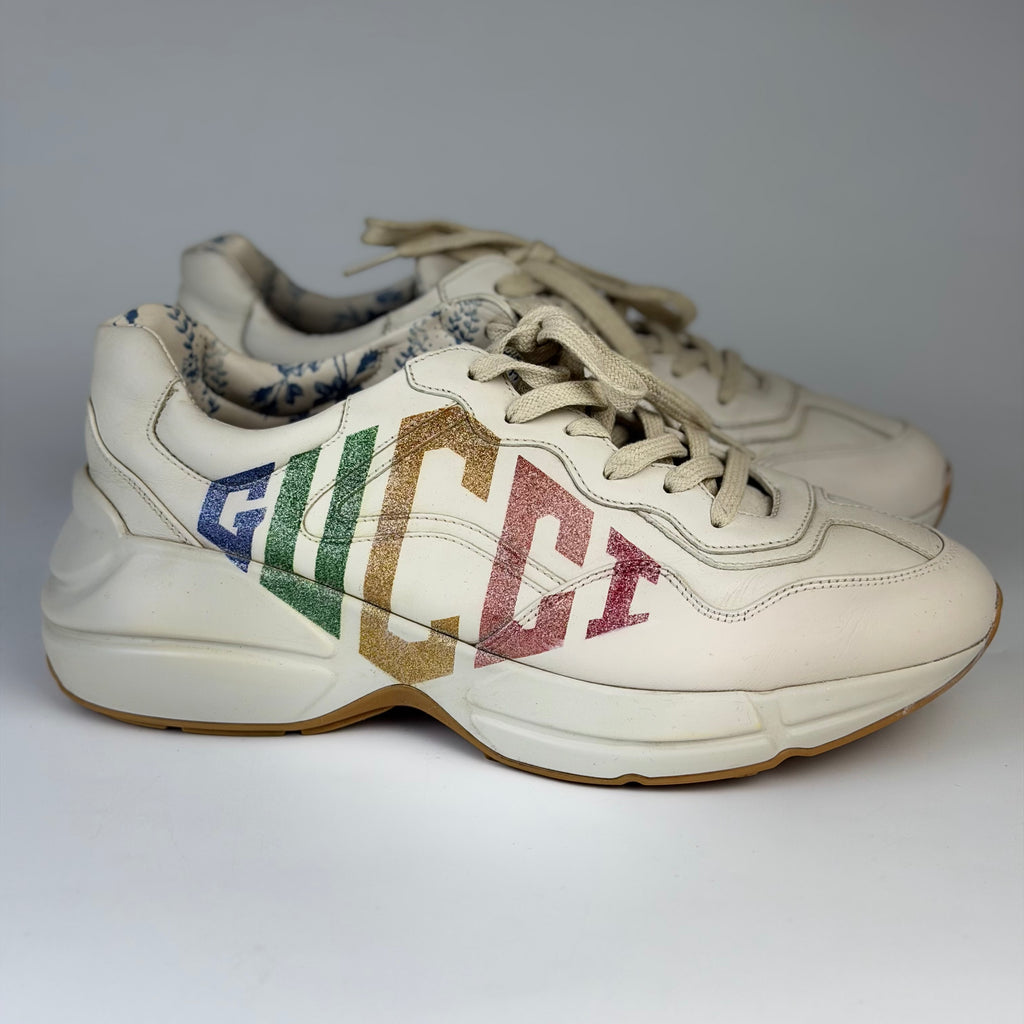 Gucci Rhyton Leather Sneakers