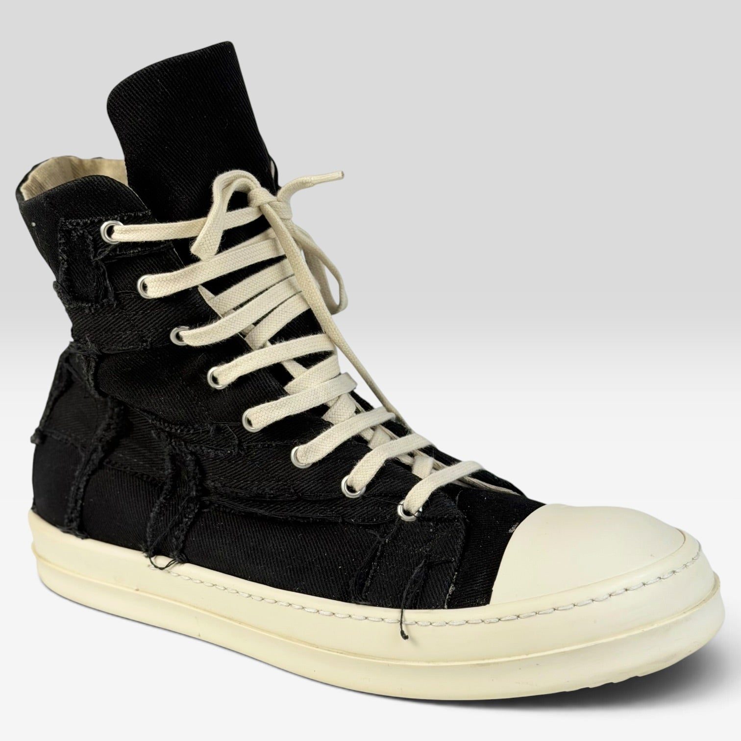 Rick Owens DRKSHDW Ramones High Slashed Black/Milk