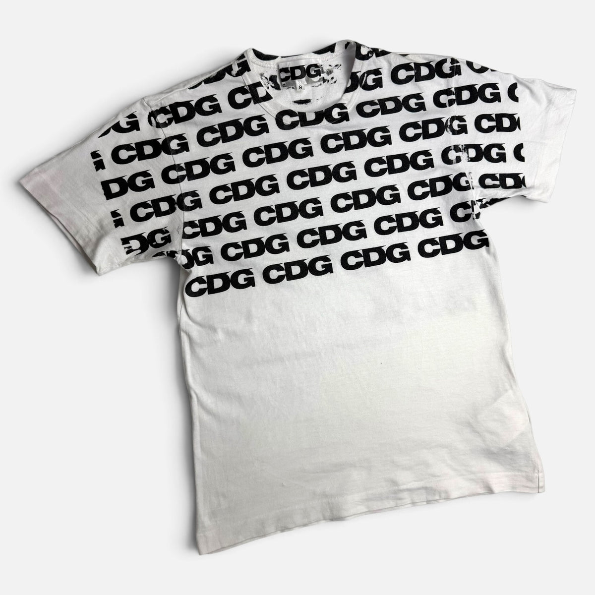 Comme Des Garçons CDG All-Over Print T-Shirt White