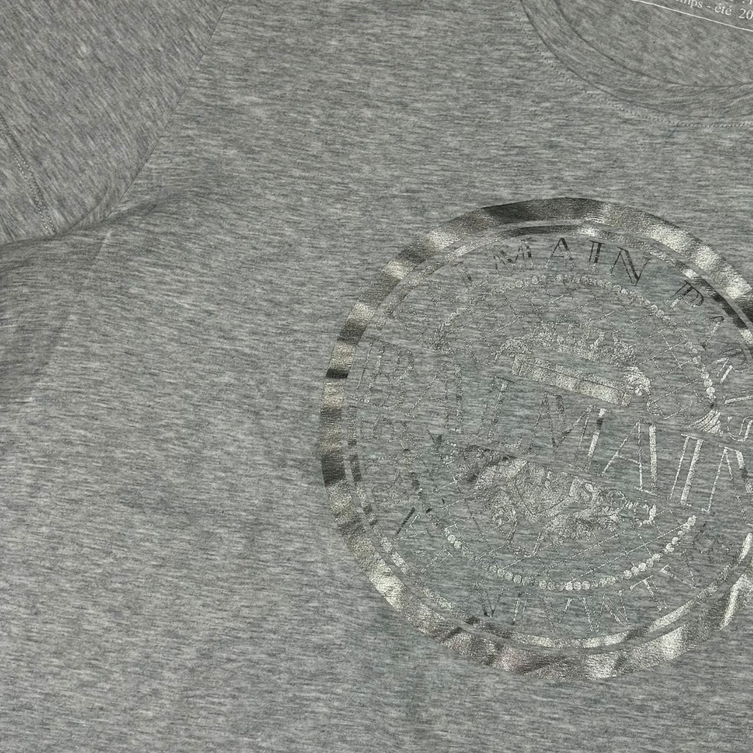 Balmain Silver Logo T-shirt