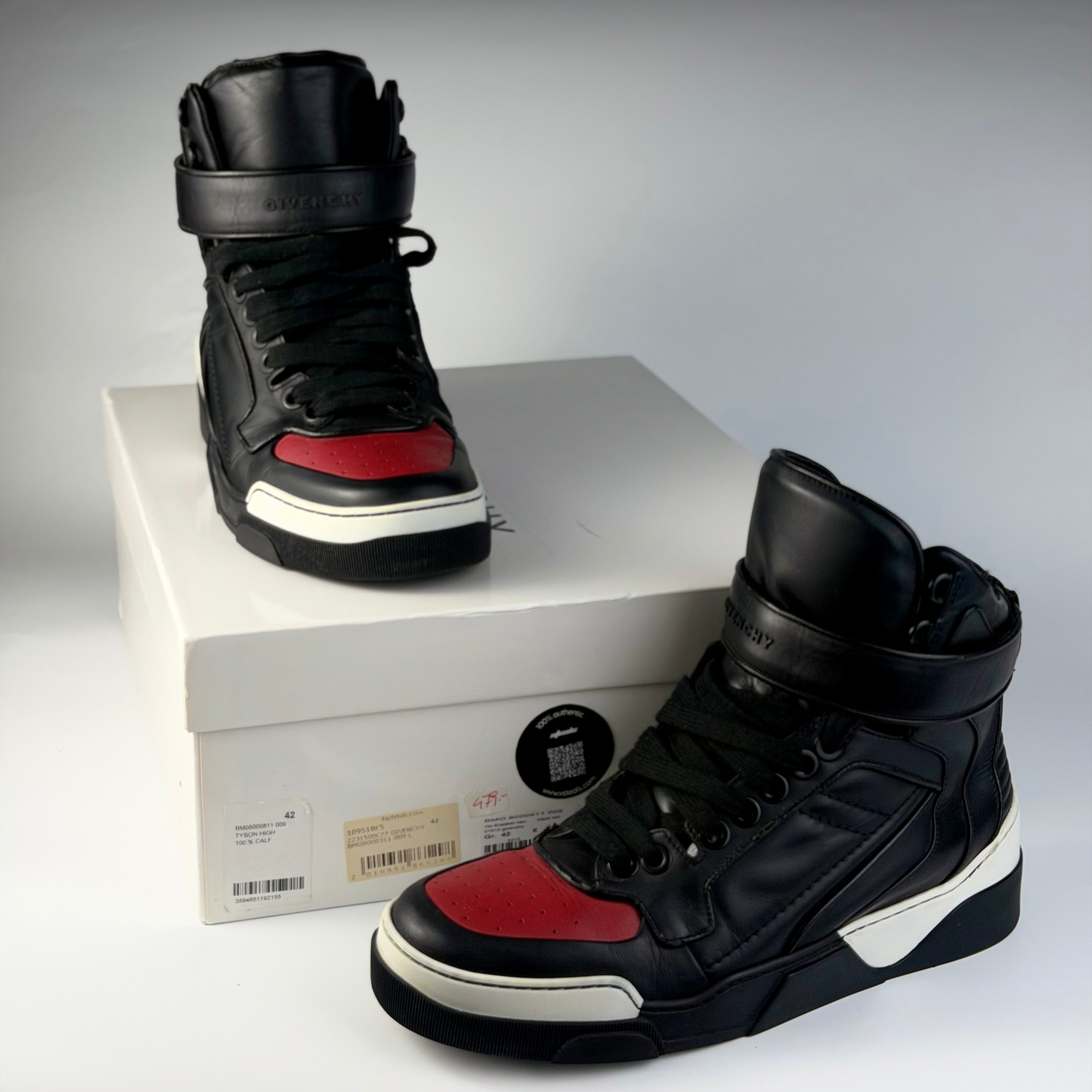 Givenchy Tyson Black/Red Sneakers