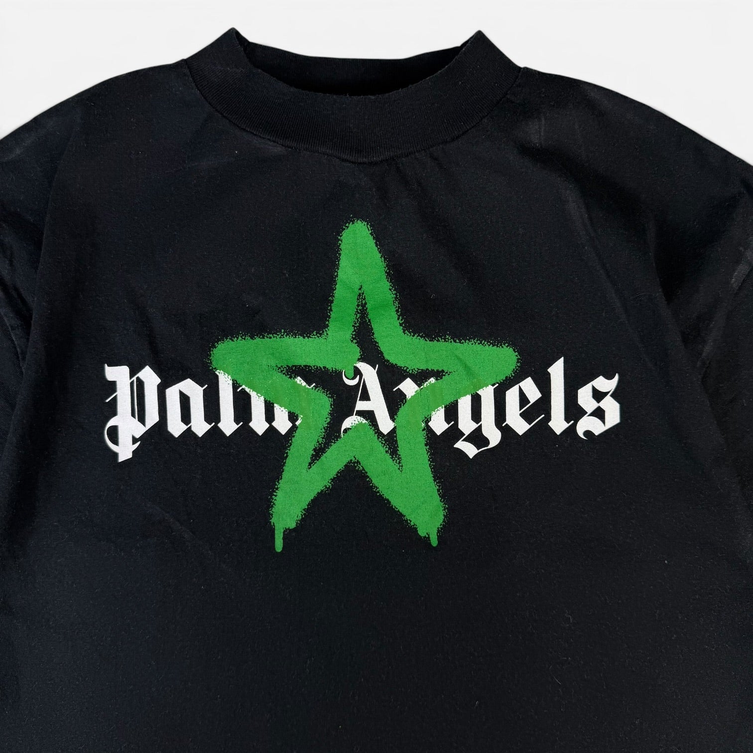 Palm Angels Star Sprayed Logo T-Shirt Black