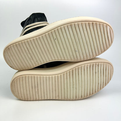 Rick Owens Geobasket Black Leather