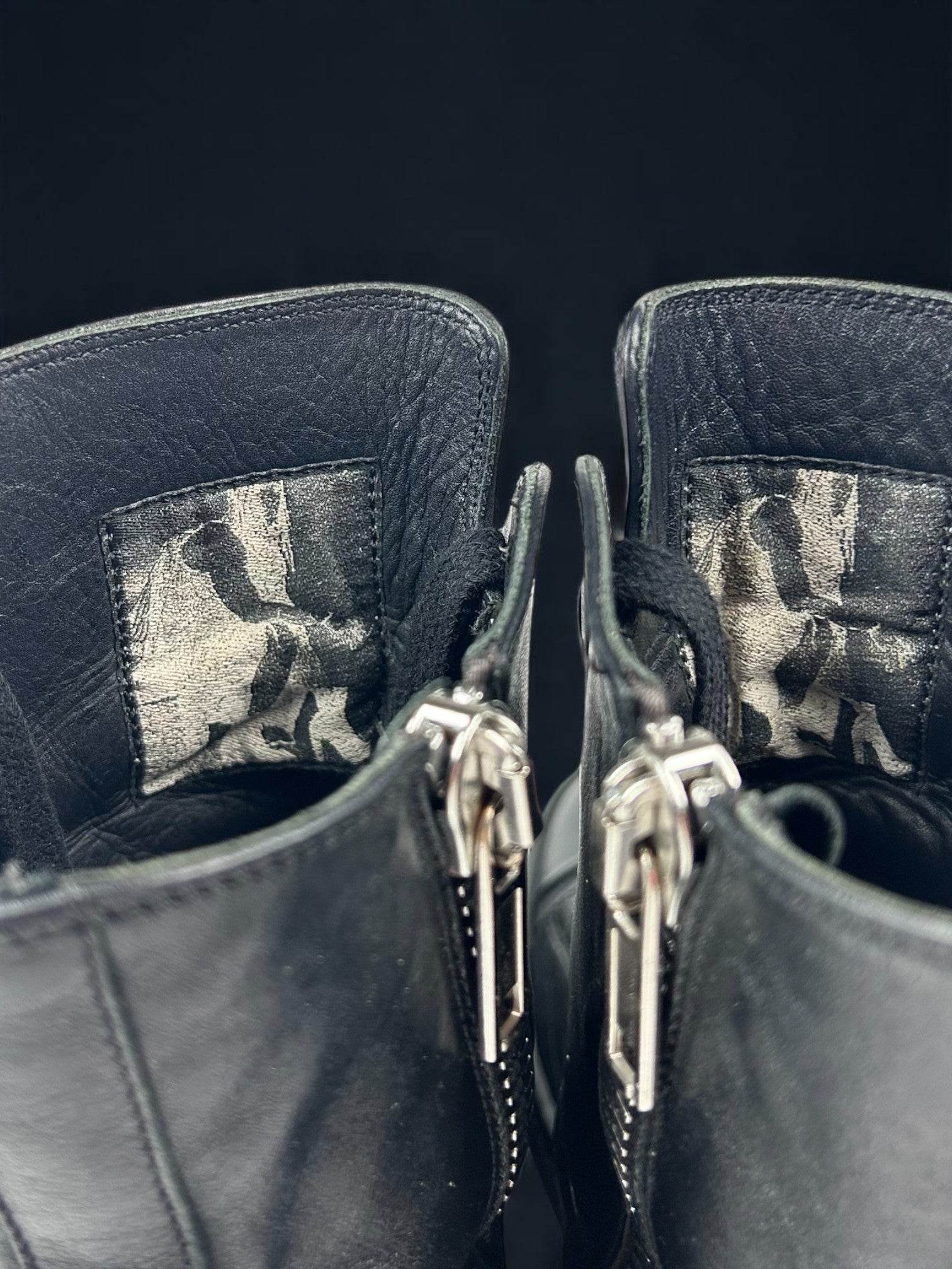 Rick Owens Ramones High Mainline Black - V STEALS