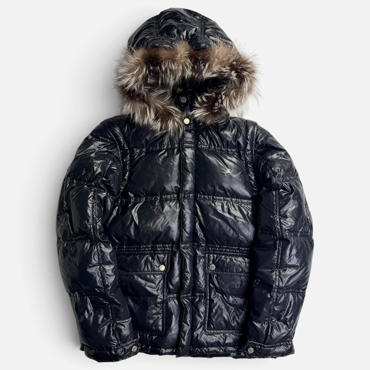 Burberry Black Label Fur Black Puffer Jacket 2000s – Men Clothing BURBERRY la V STEALS
