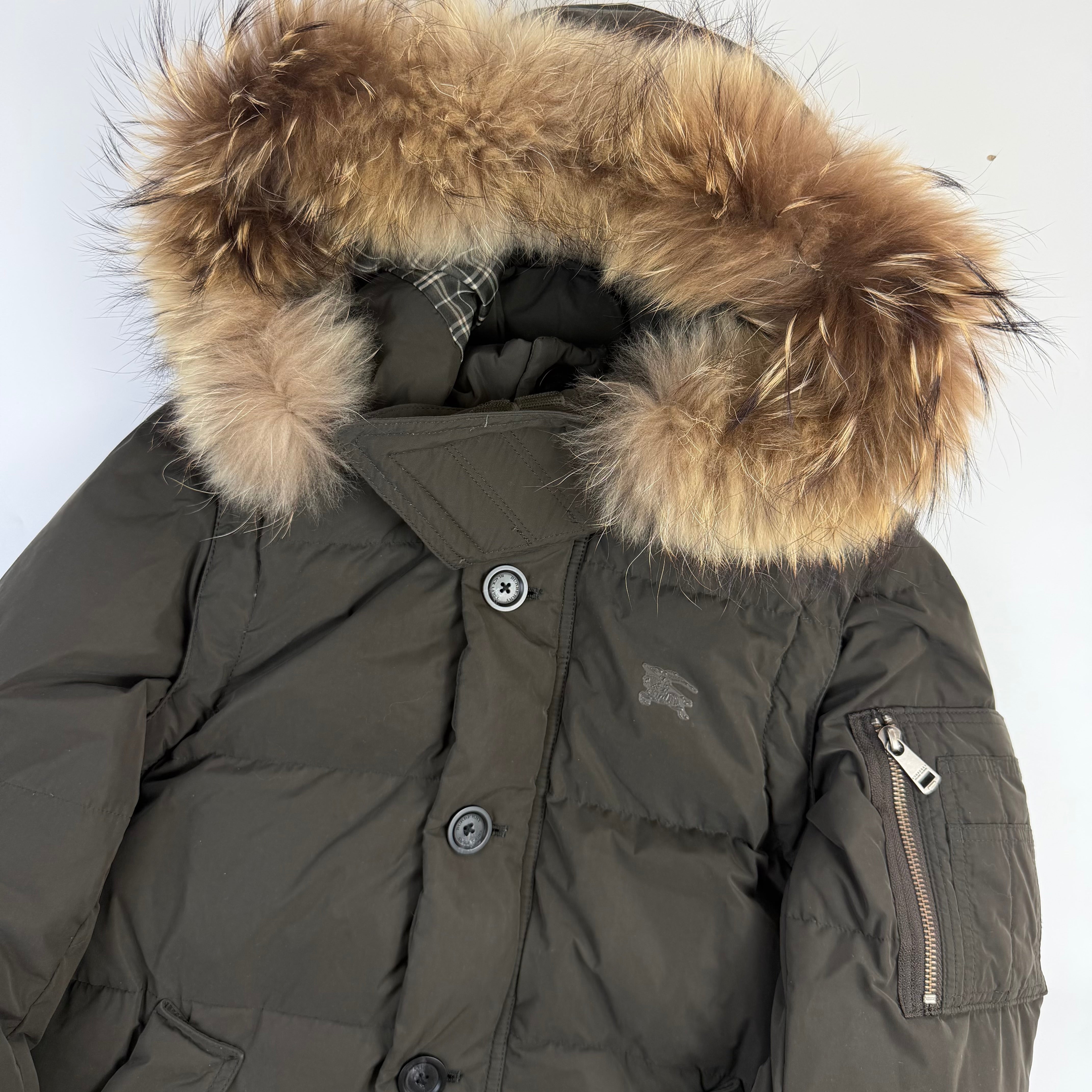 Burberry Black Label Down Puffer Jacket Khaki