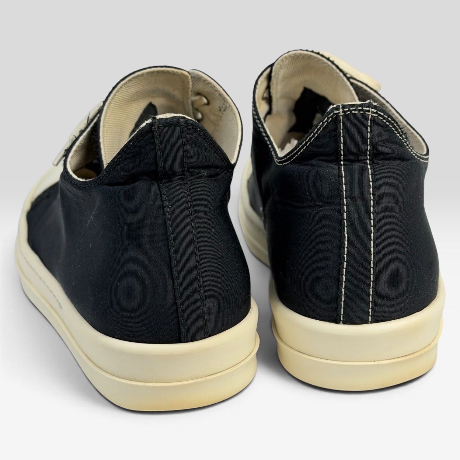 Rick Owens DRKSHDW Ramones Low Double Stitch Black/Milk