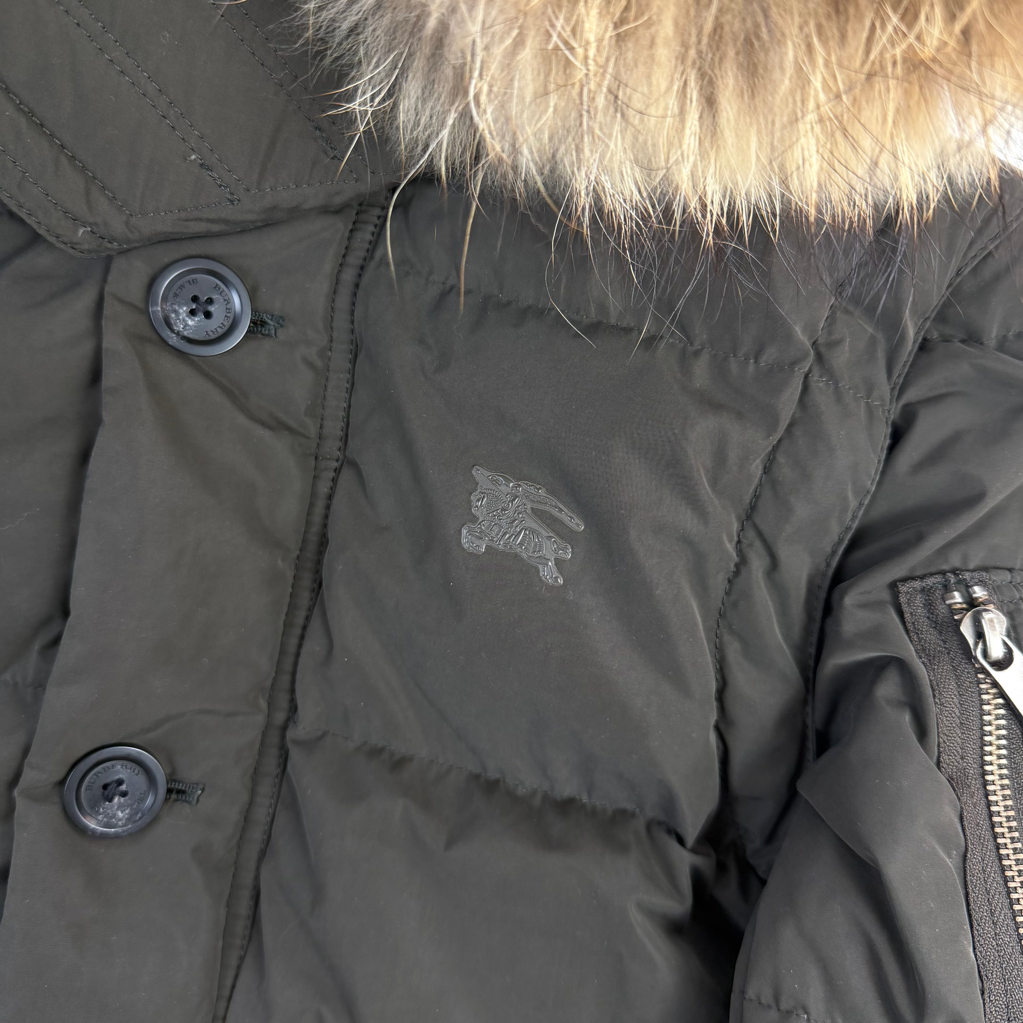 Burberry Black Label Down Puffer Jacket Khaki