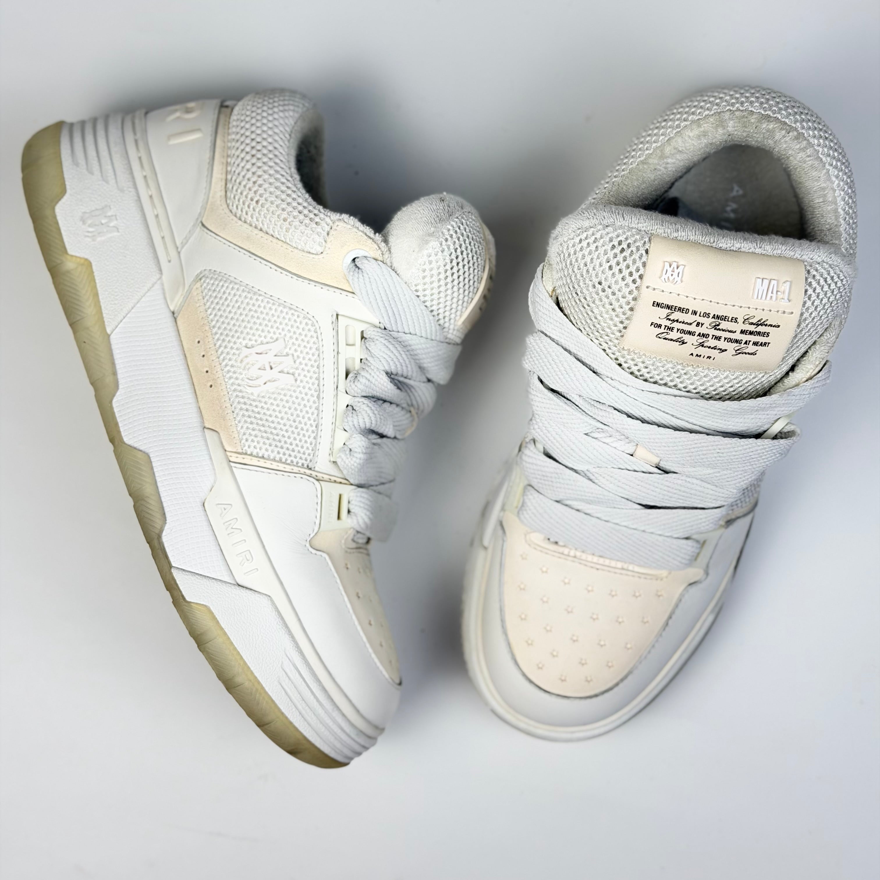 Amiri MA-1 Alabaster White Sneakers