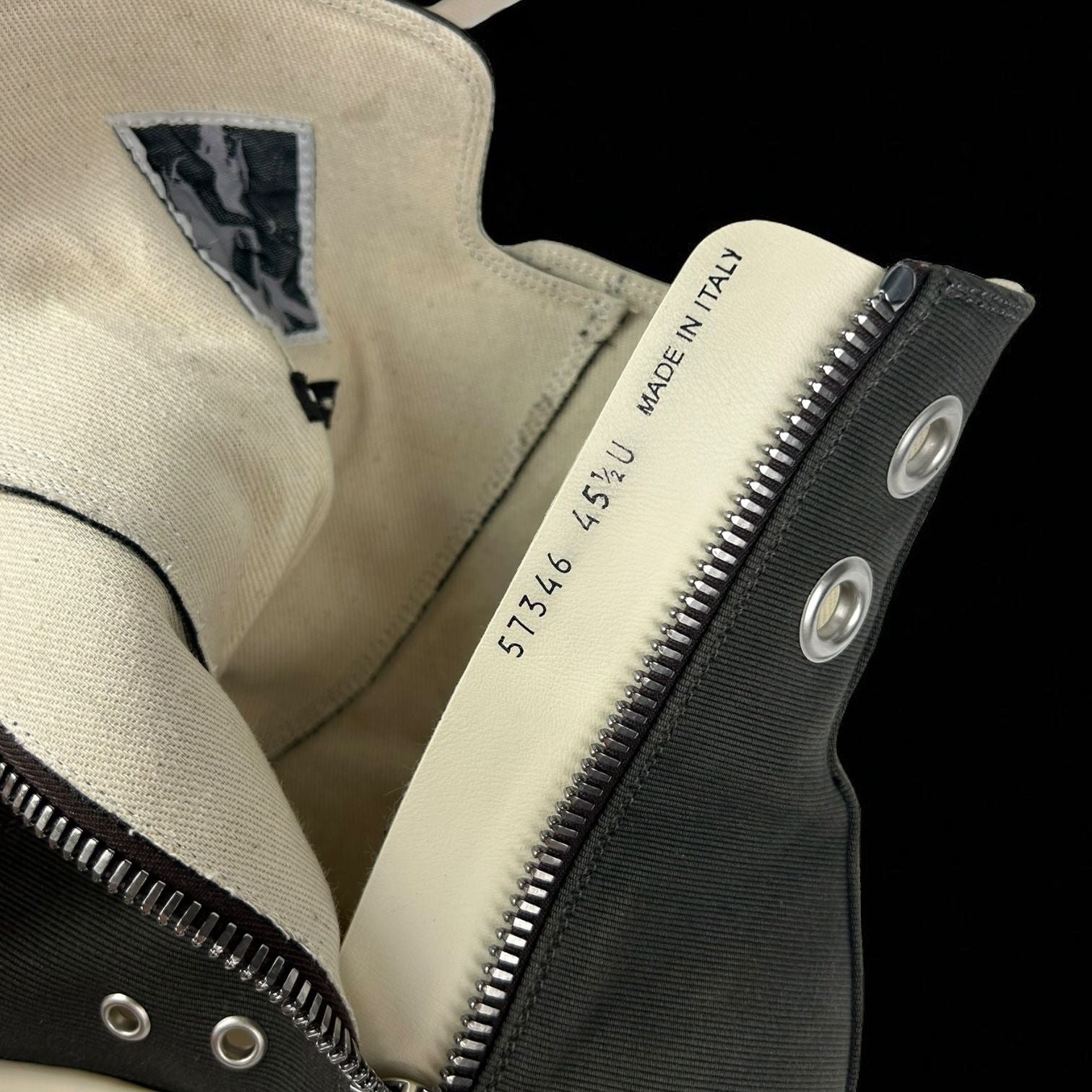 Rick Owens Ramones Abstract High Eyelets