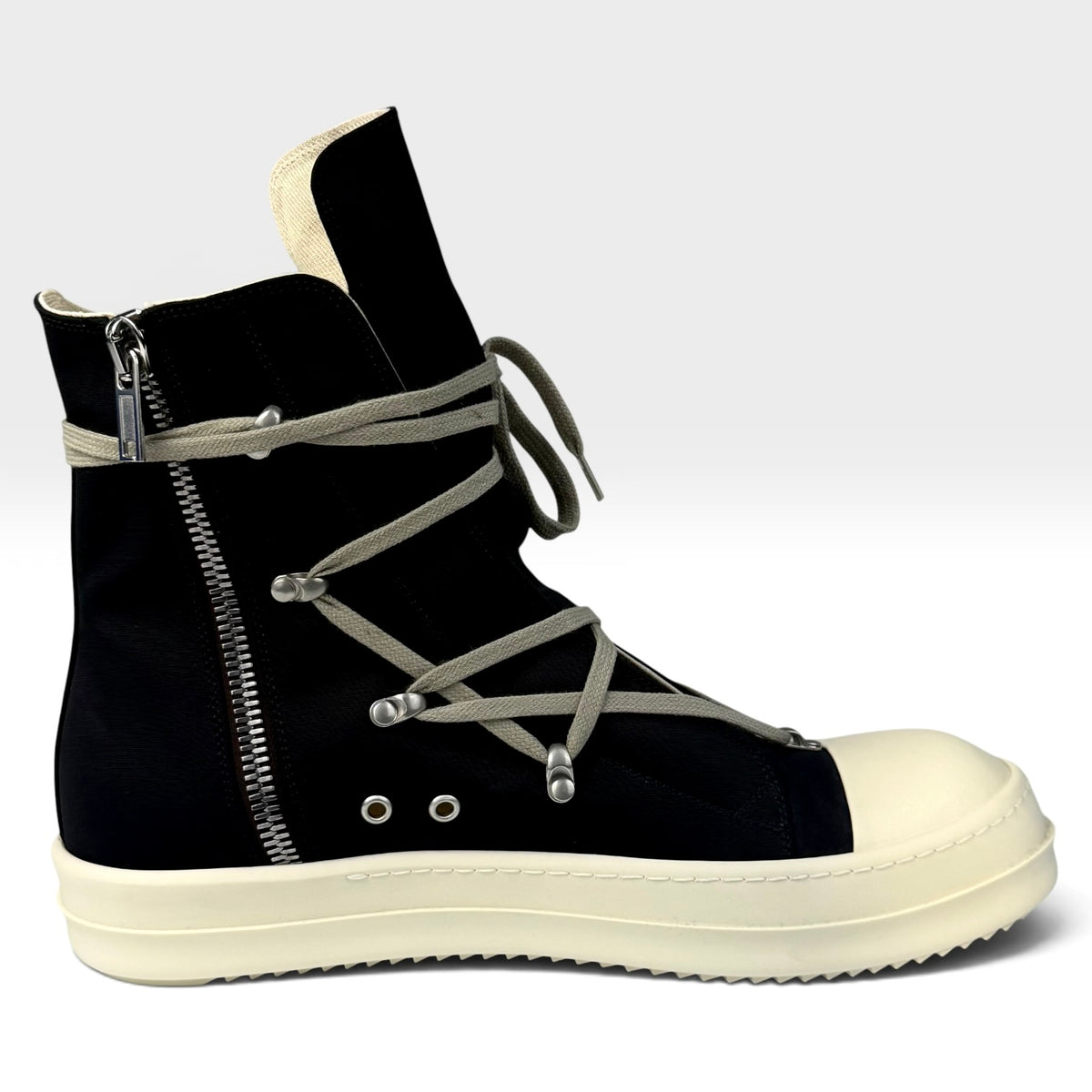Rick Owens DRKSHDW Hexagram Ramones High Black/Milk