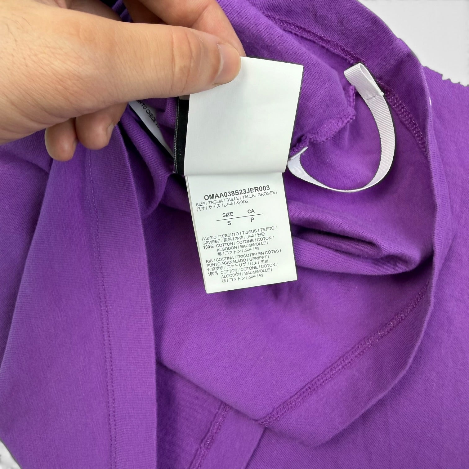 Off-White Hand Arrow T-Shirt Purple