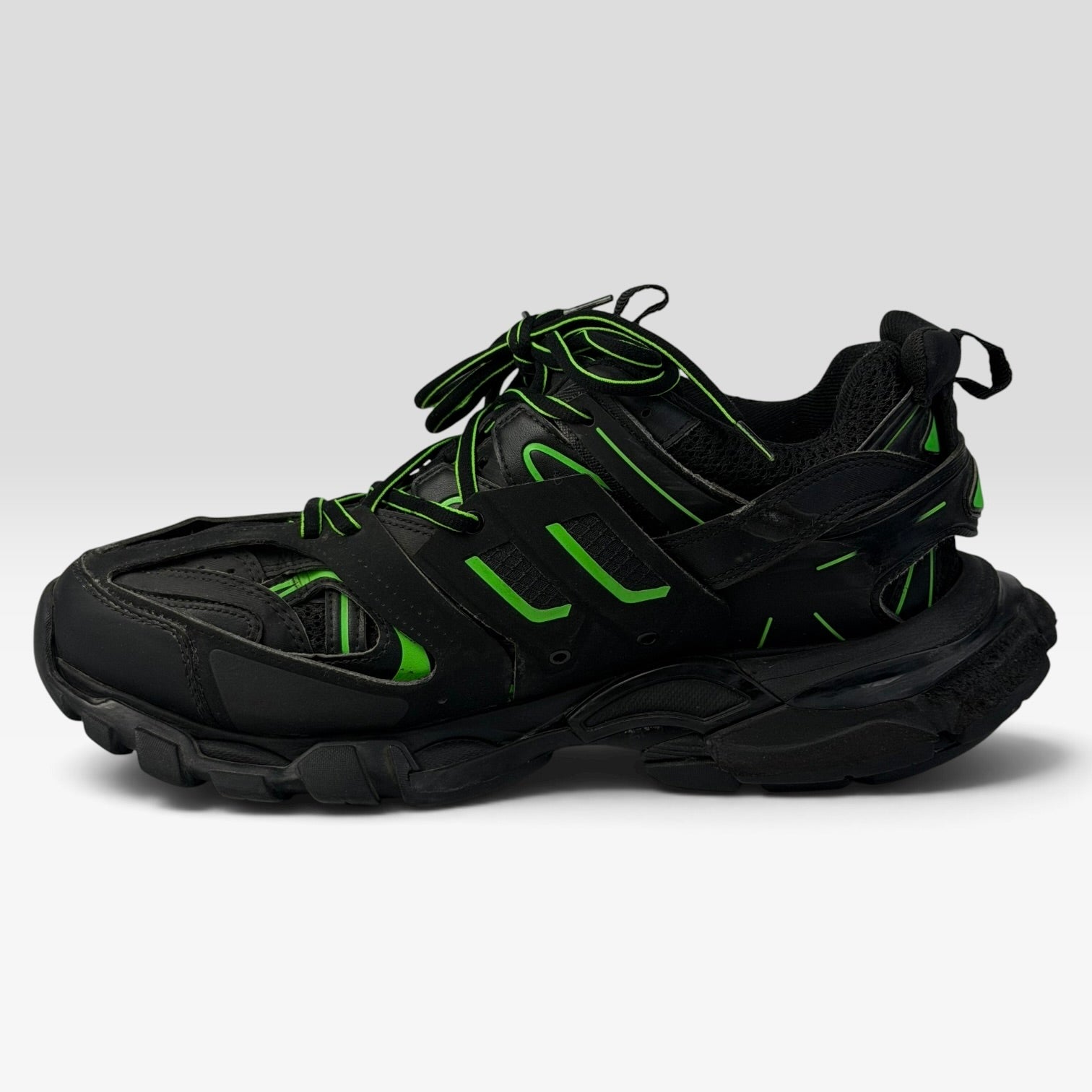 Balenciaga Track Black/Green Sneakers