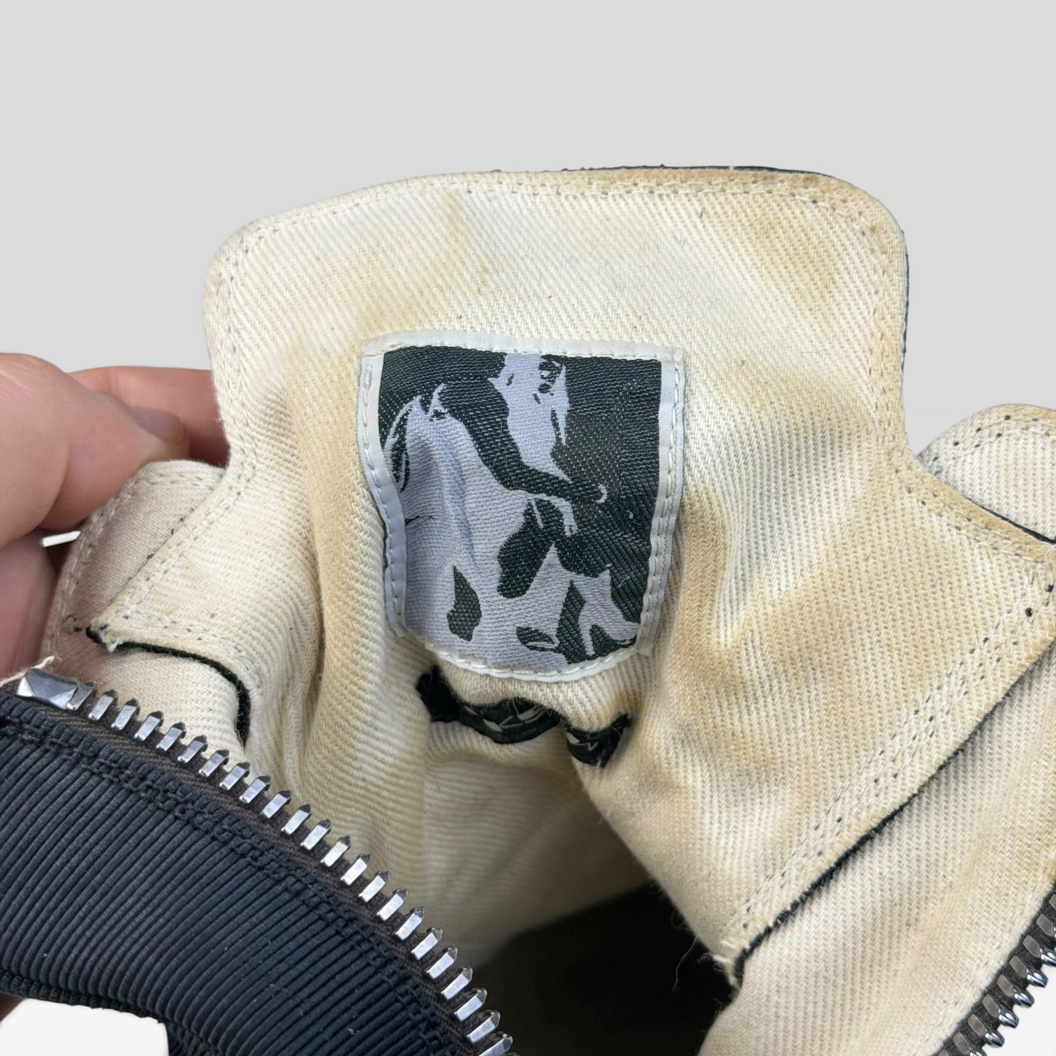 Rick Owens DRKSHDW Ramones High License Plate Black/Milk | Sneakers Rick Owens