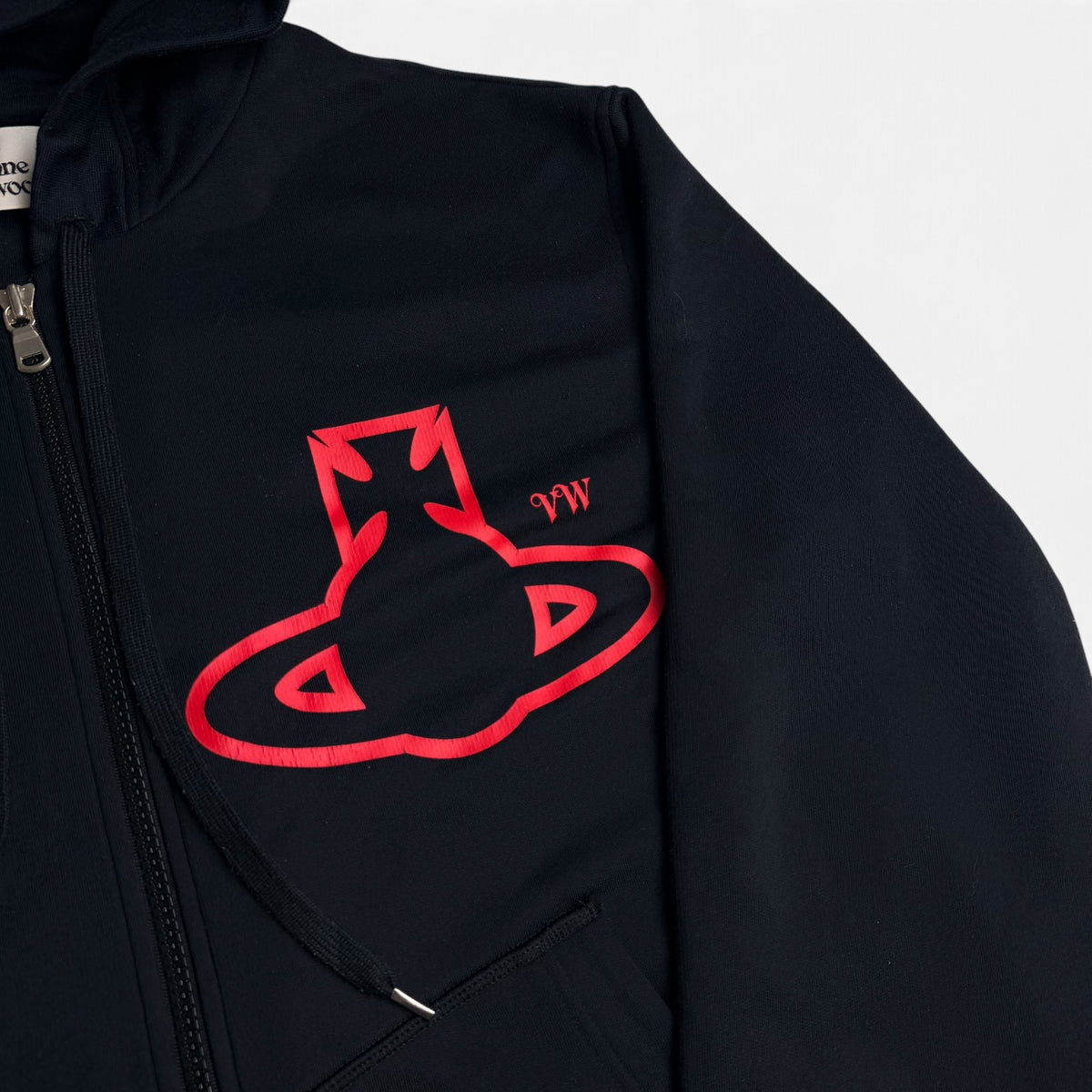 Vivienne Westwood Rugged Zip Hoodie Black