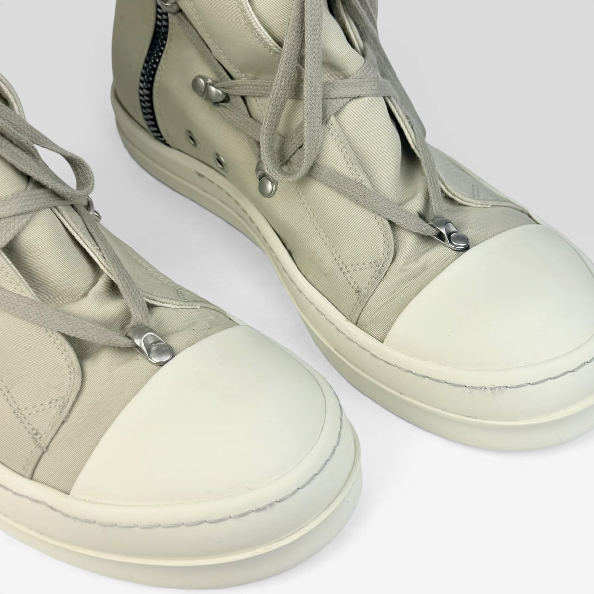 Rick Owens DRKSHDW Hexagram Ramones High Milk/Pearl