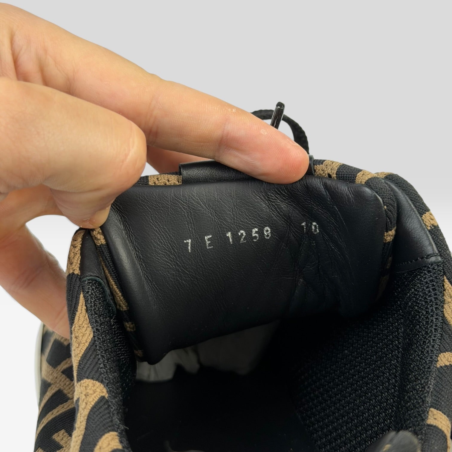 Fendi FF Zucca Monogram Low-Top Sneakers