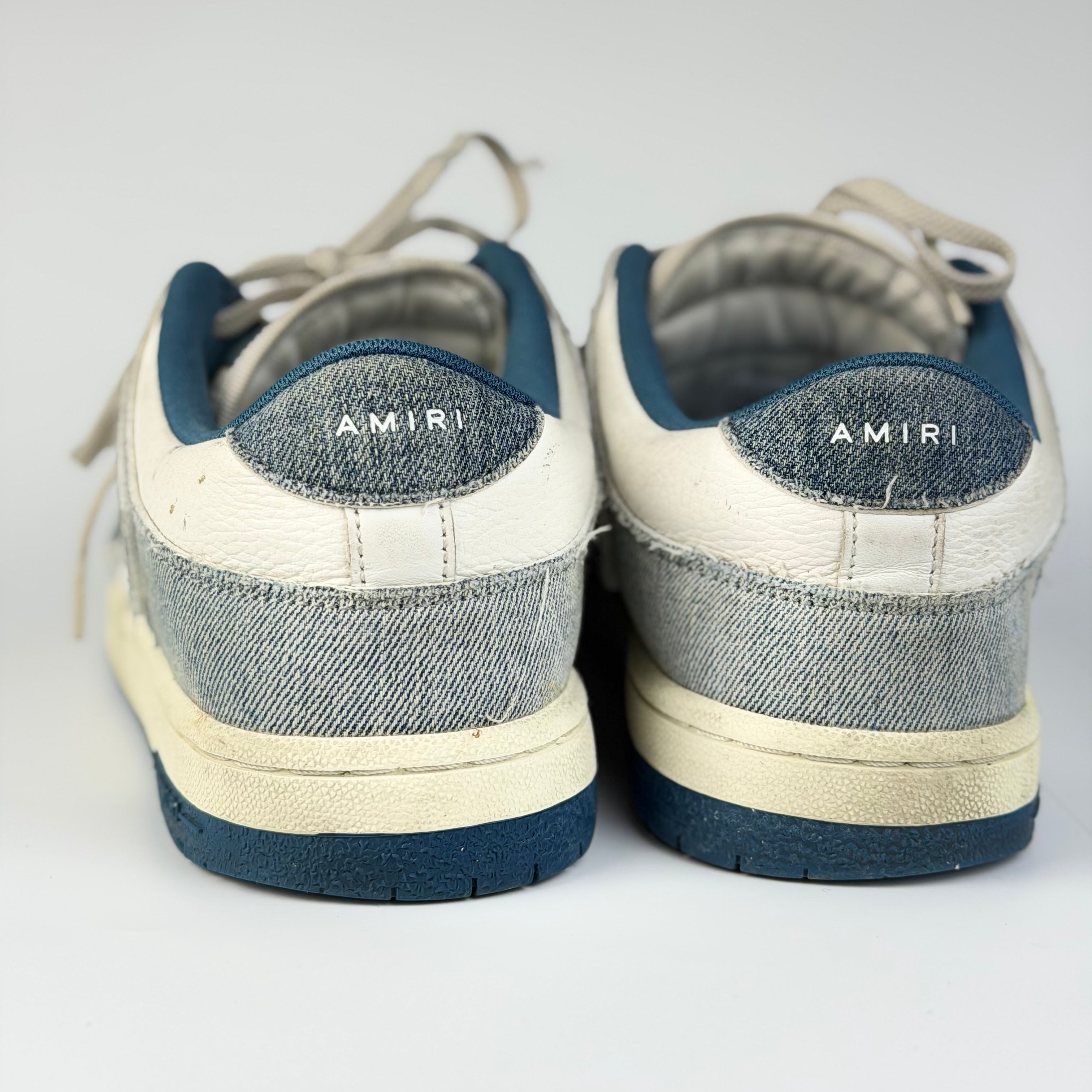 Amiri Skel-Top Denim Sneakers