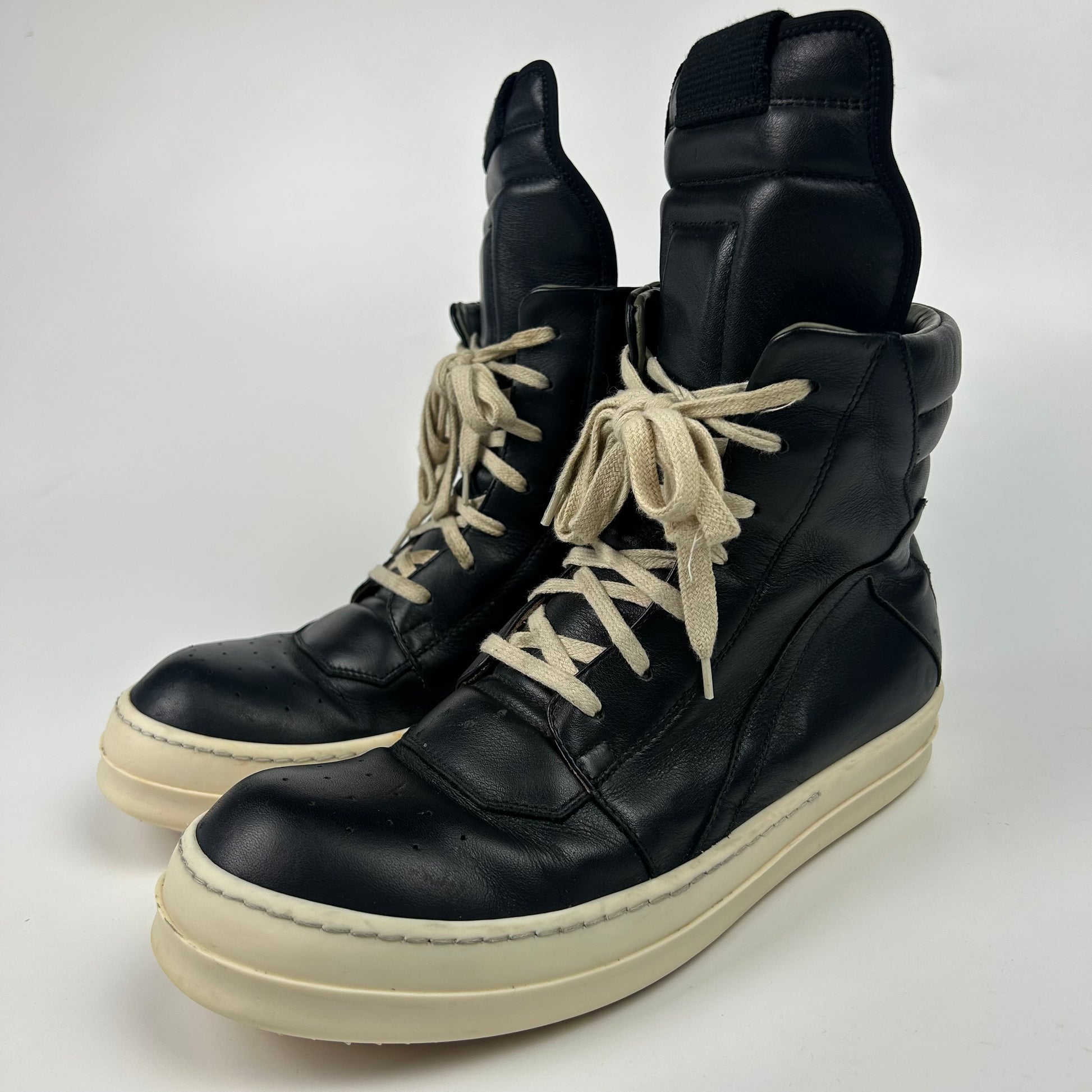 Rick Owens Geobasket Black Milk