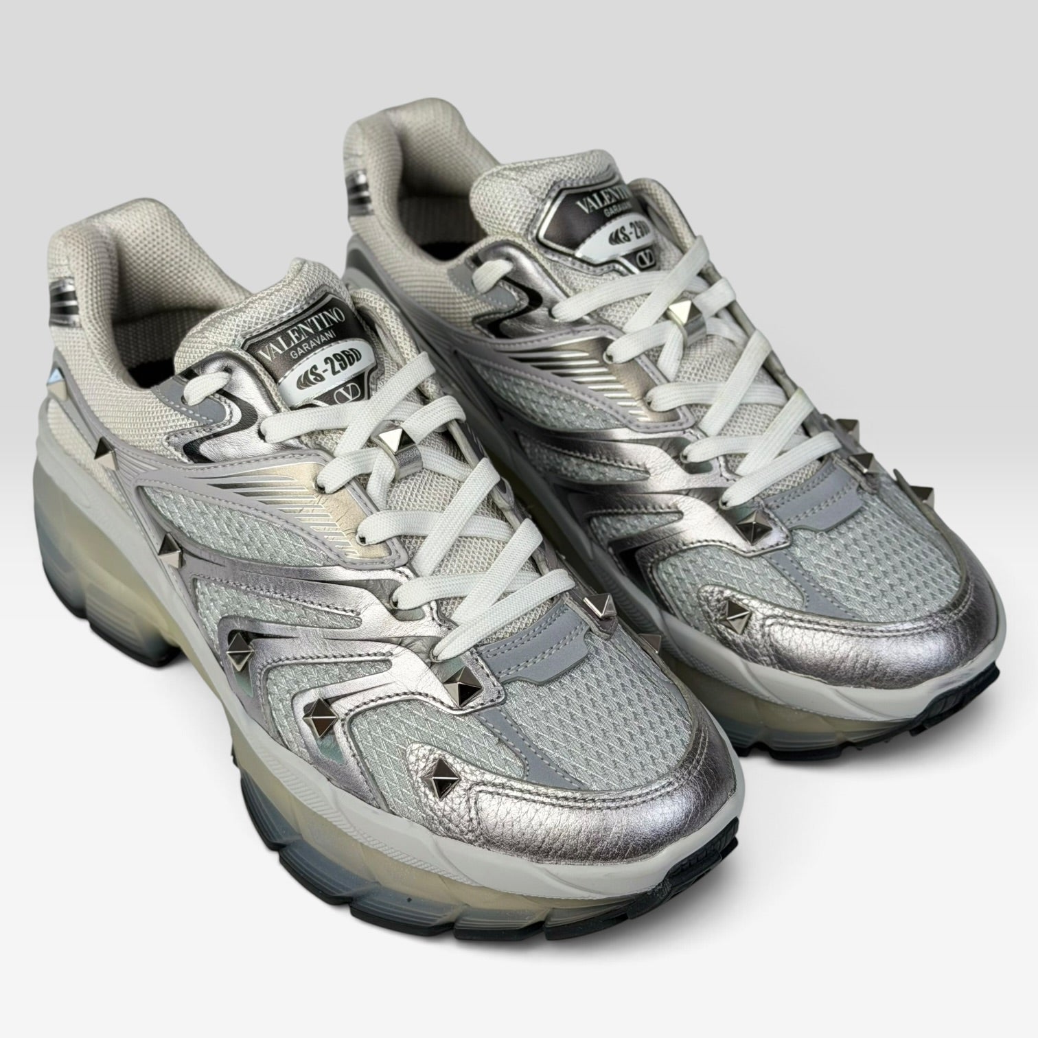Valentino Garavani MS-2960 Rockstud Silver/Graphite
