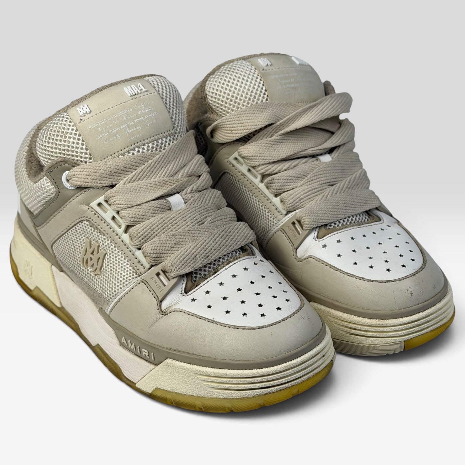 Amiri MA-1 Beige/White | Sneakers Amiri