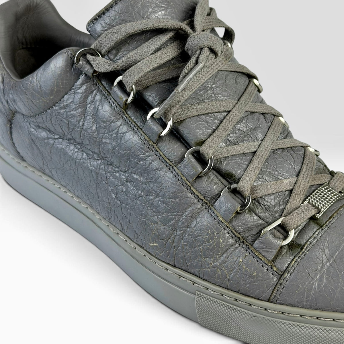 Balenciaga Arena Low Grey Leather