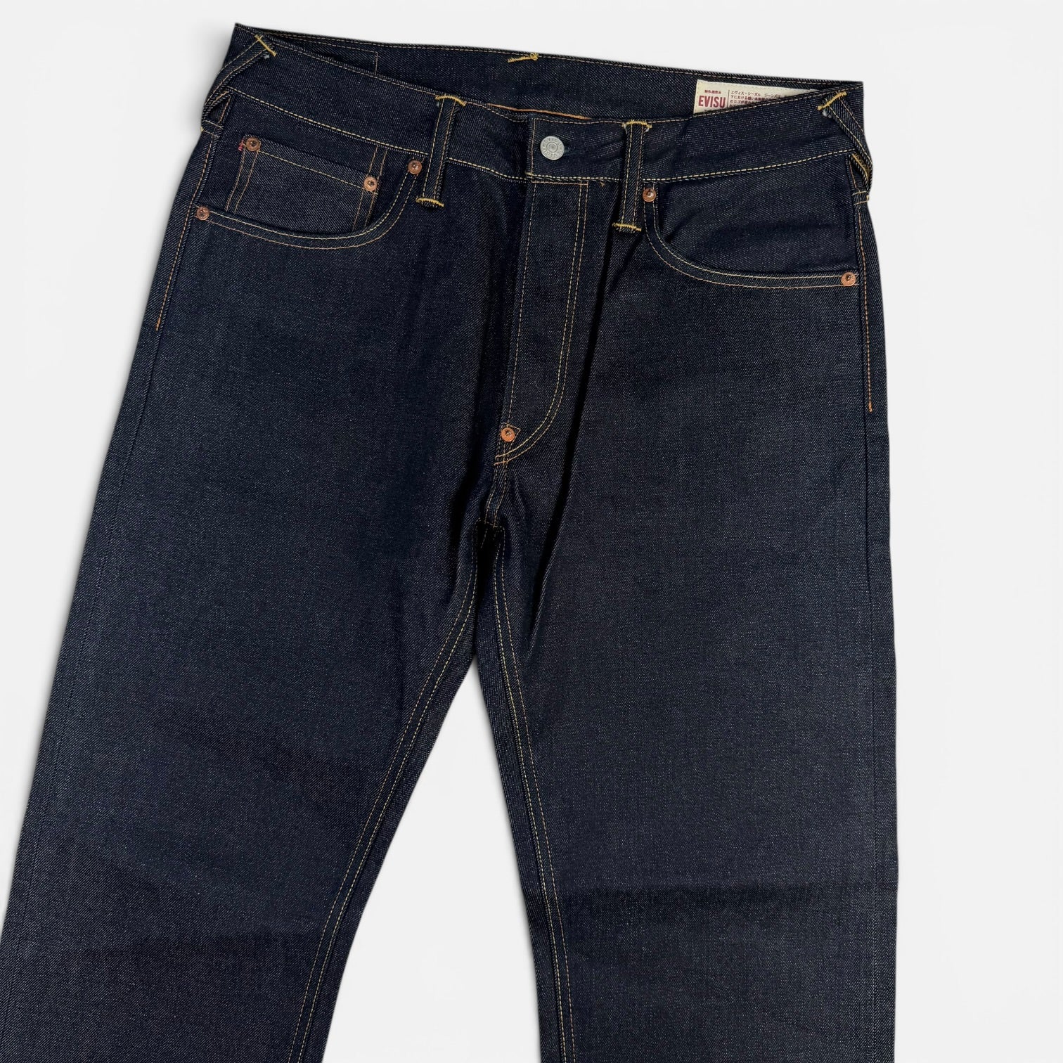 Evisu "Before Anyone Did Anything" Daicock Japanese Denim Red