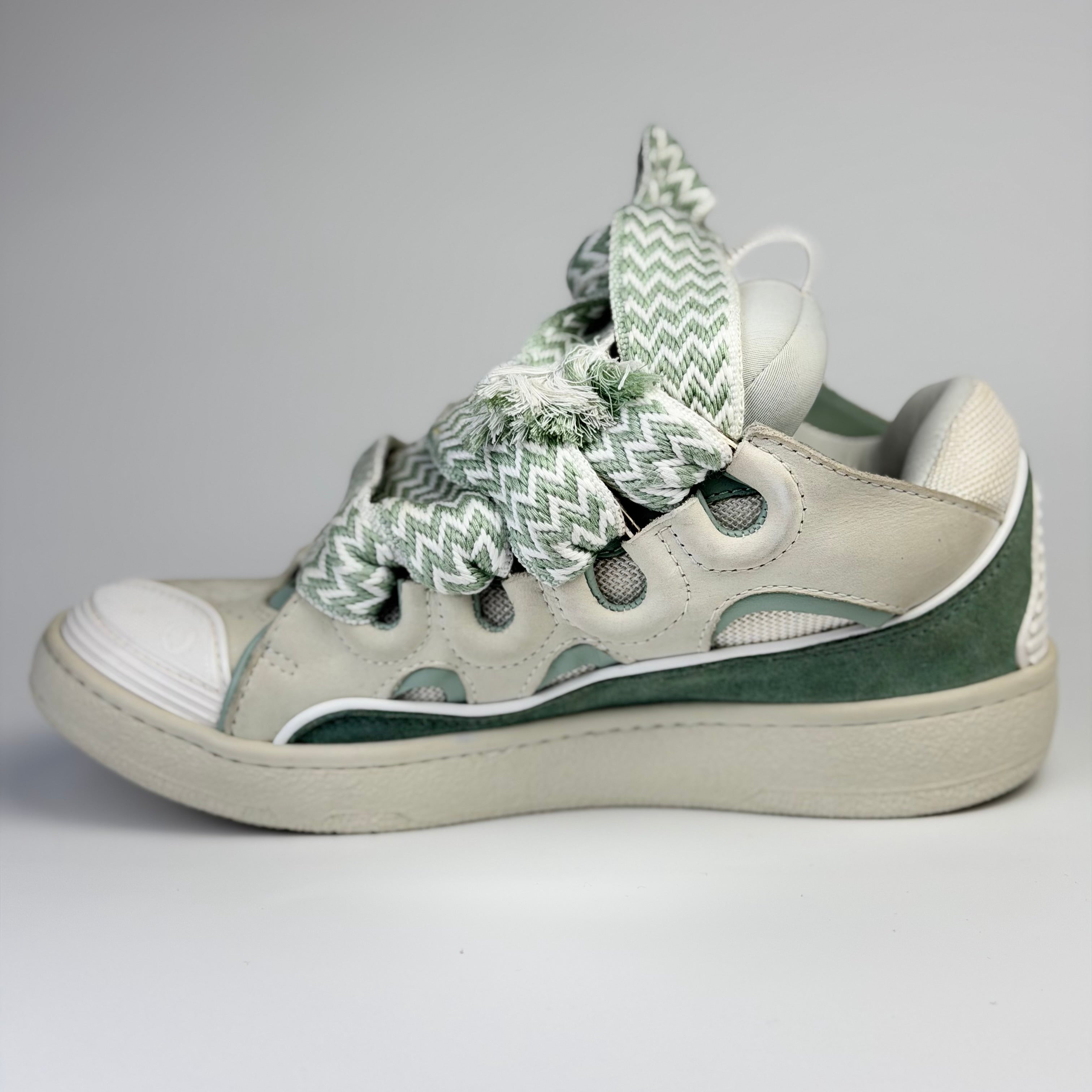 Lanvin Curb Turqoise Sneakers