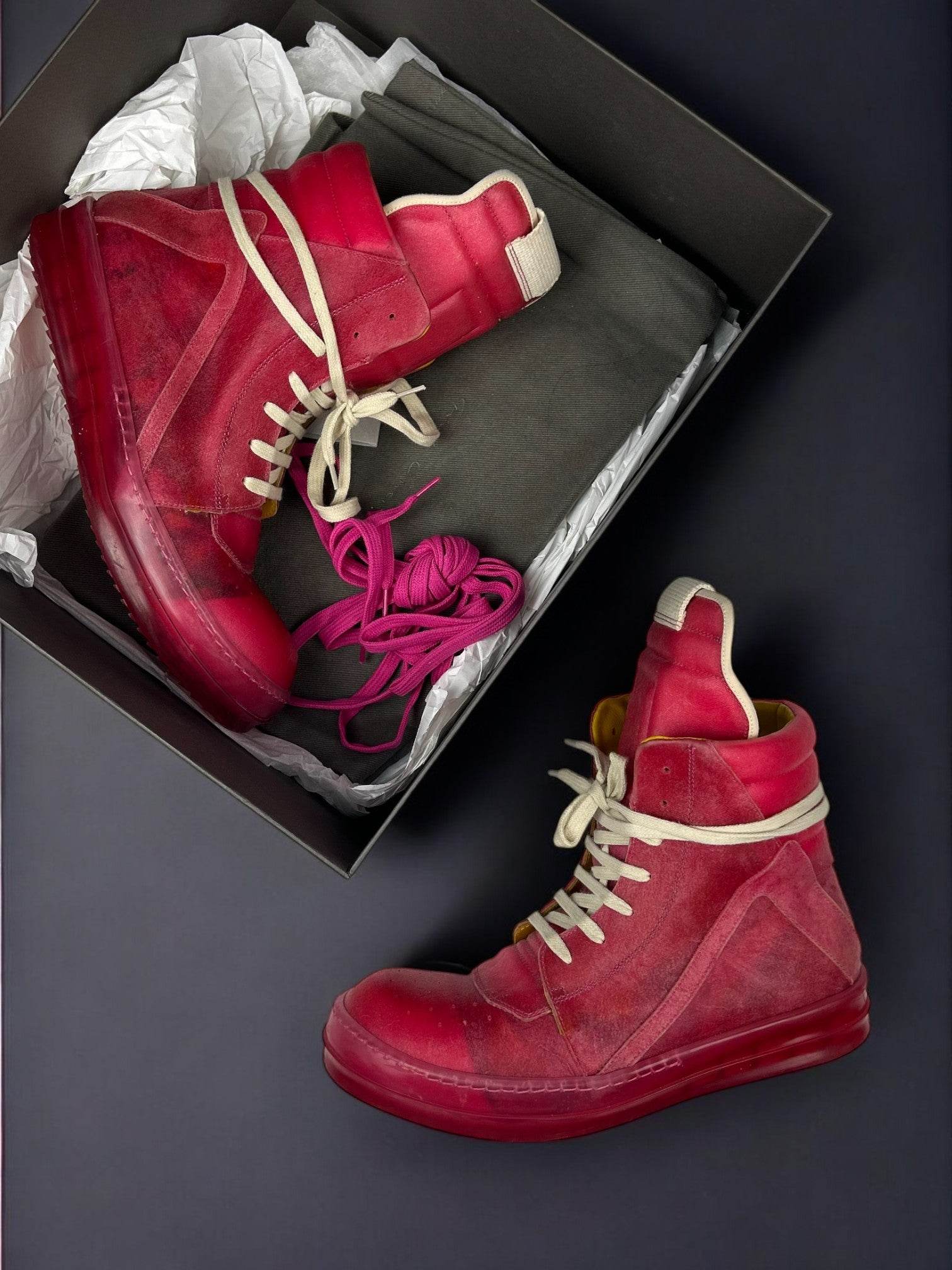 Rick Owens Hot Pink Geobasket - V STEALS