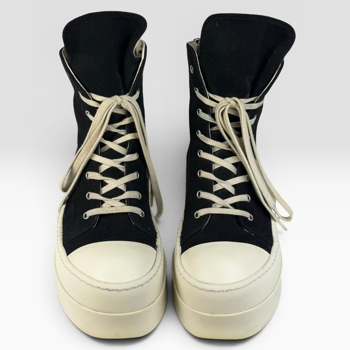 Rick Owens DRKSHDW Ramones Mega Bumper Black/Milk