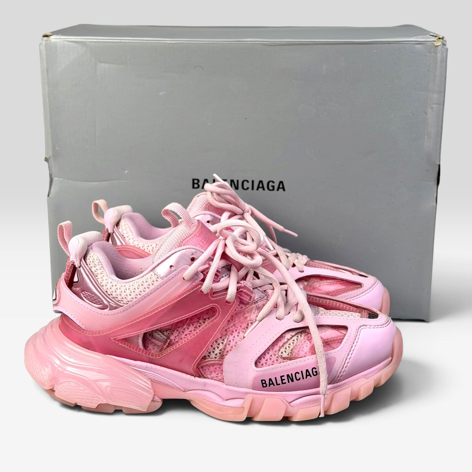 Balenciaga Track Clear Sole Pink