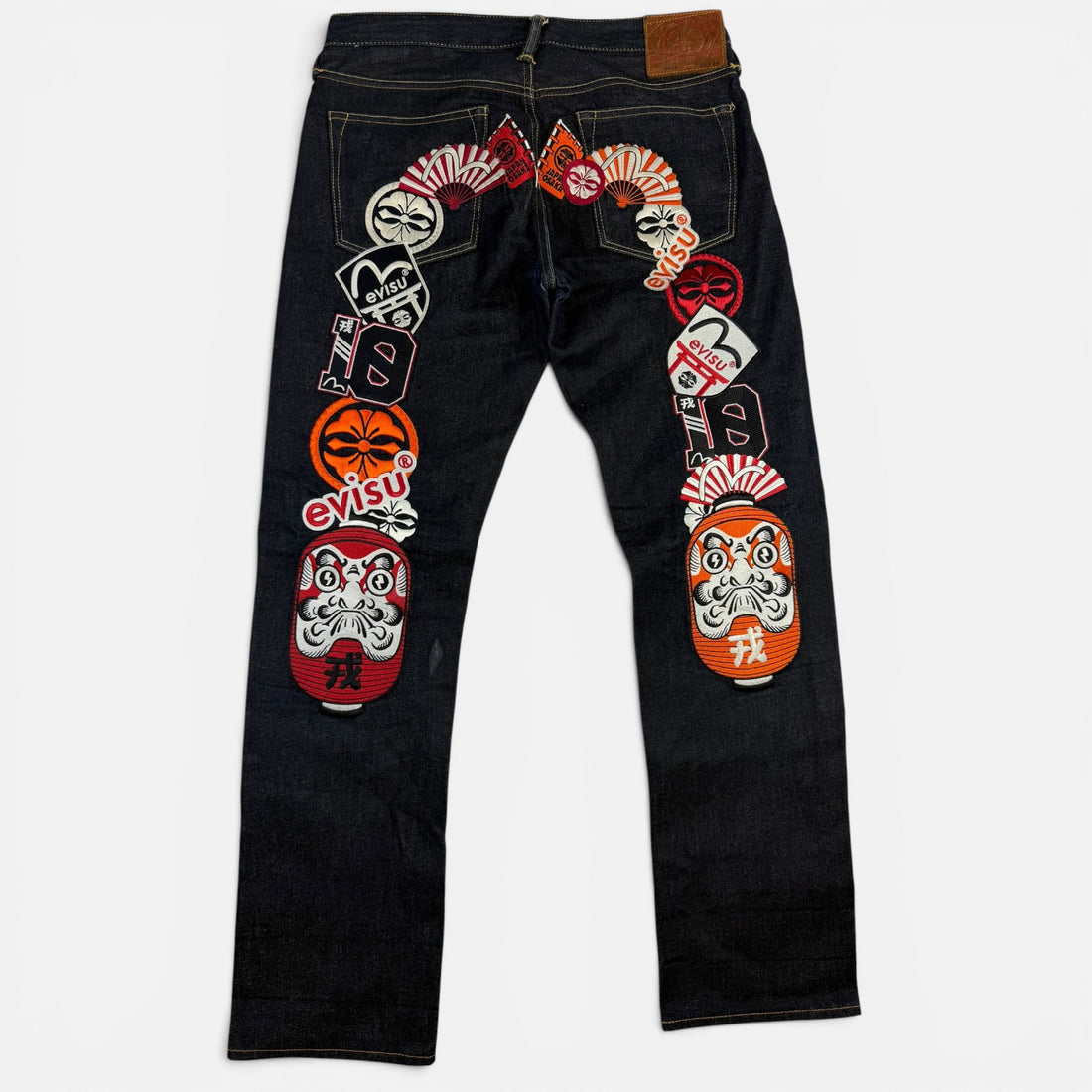 Evisu Japanese Icons Embroidery Daicock Denim, vedere din față