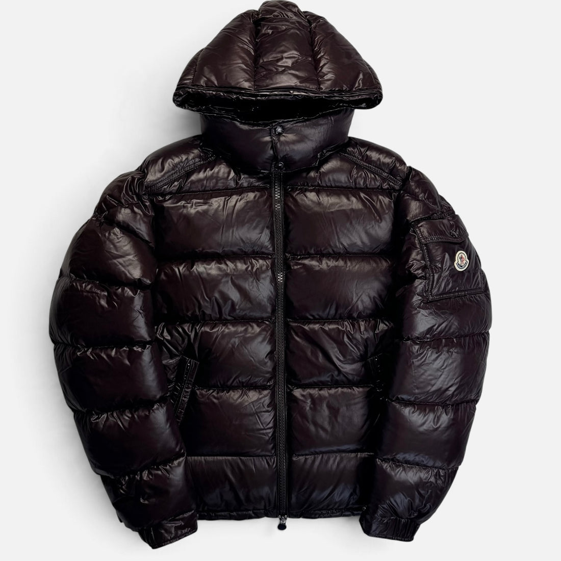 Moncler Maya Down Jacket Dark Brown – Puffer Jackets MONCLER la V STEALS