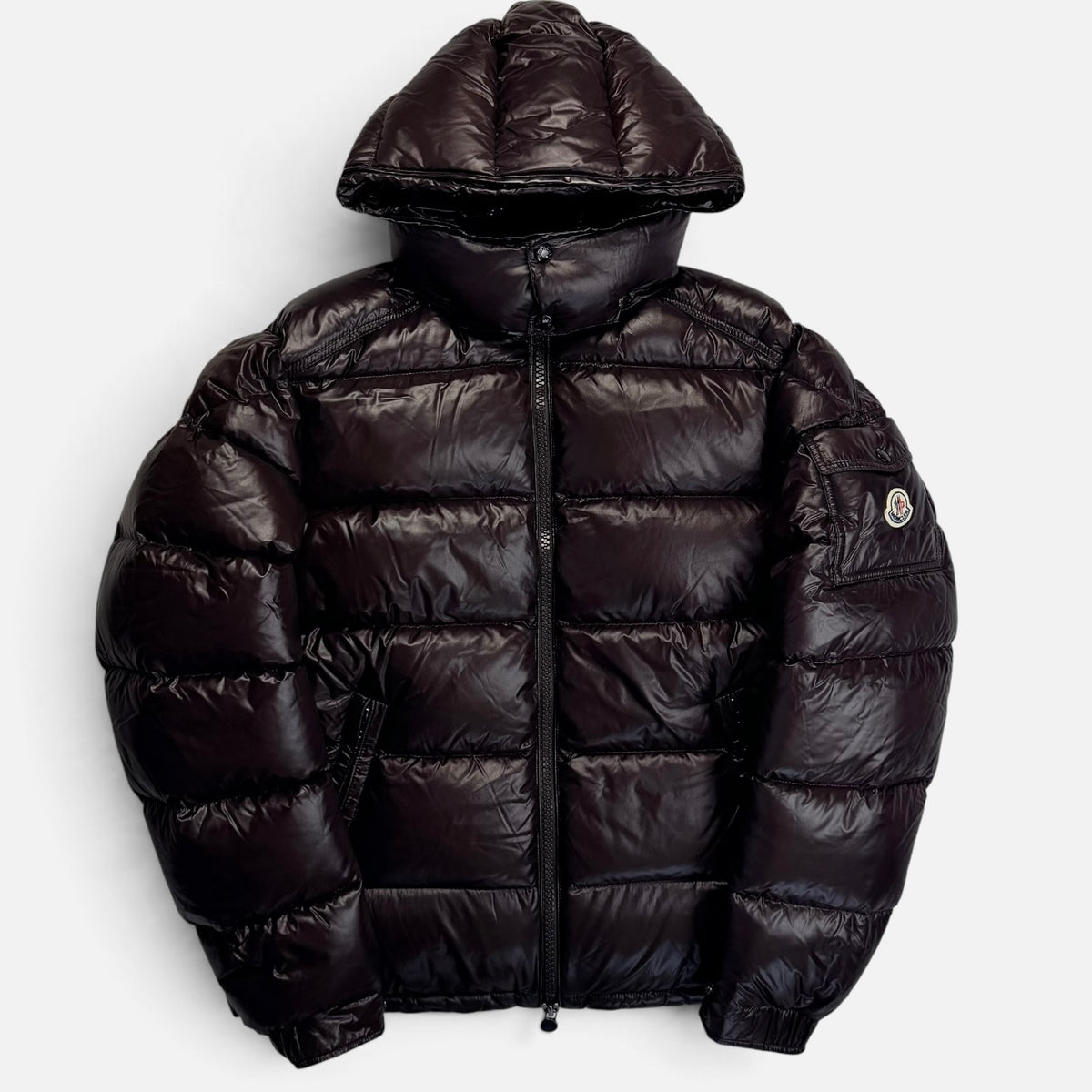 Moncler Maya Down Jacket Dark Brown – Puffer Jackets MONCLER la V STEALS