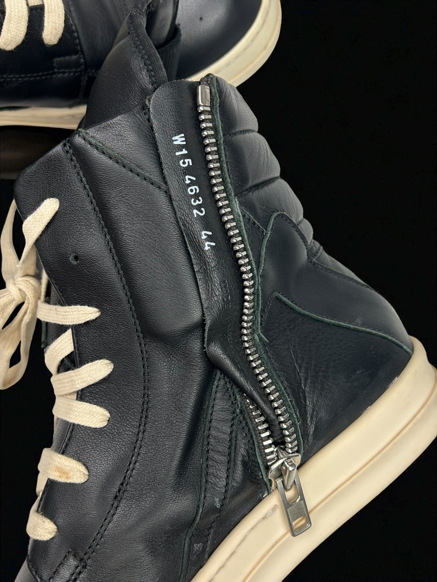 Rick Owens Geobasket Black Milk