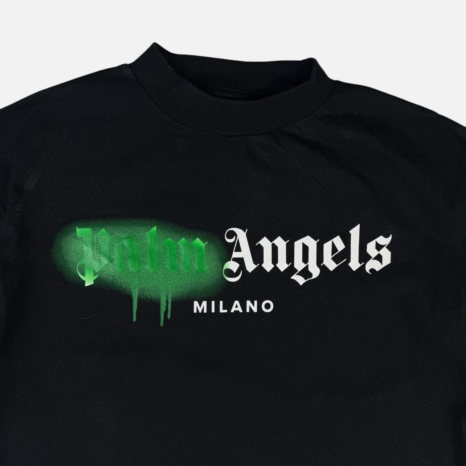Palm Angels Milano Sprayed T-Shirt Black