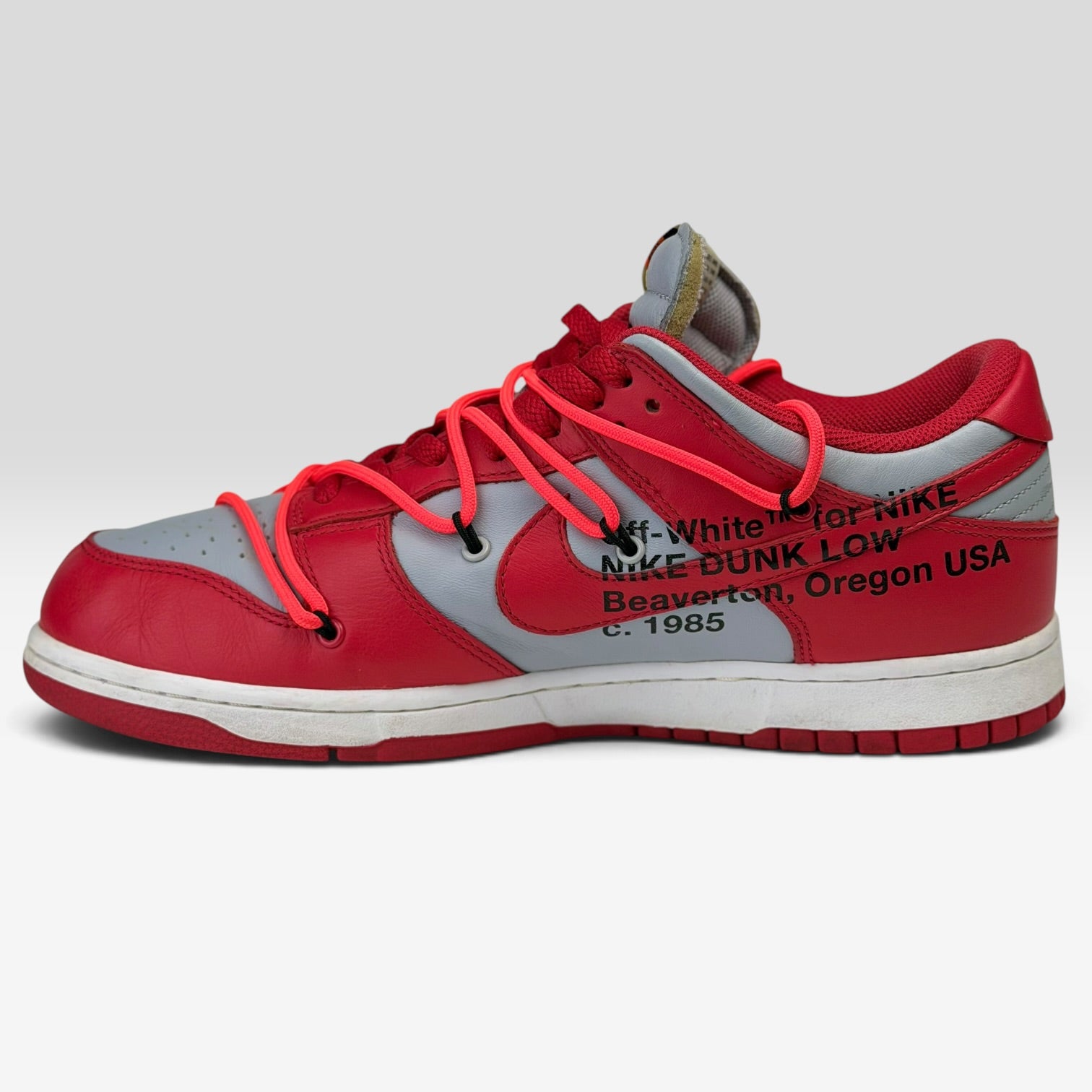 Off-White x Nike Dunk Low University Red UNLV