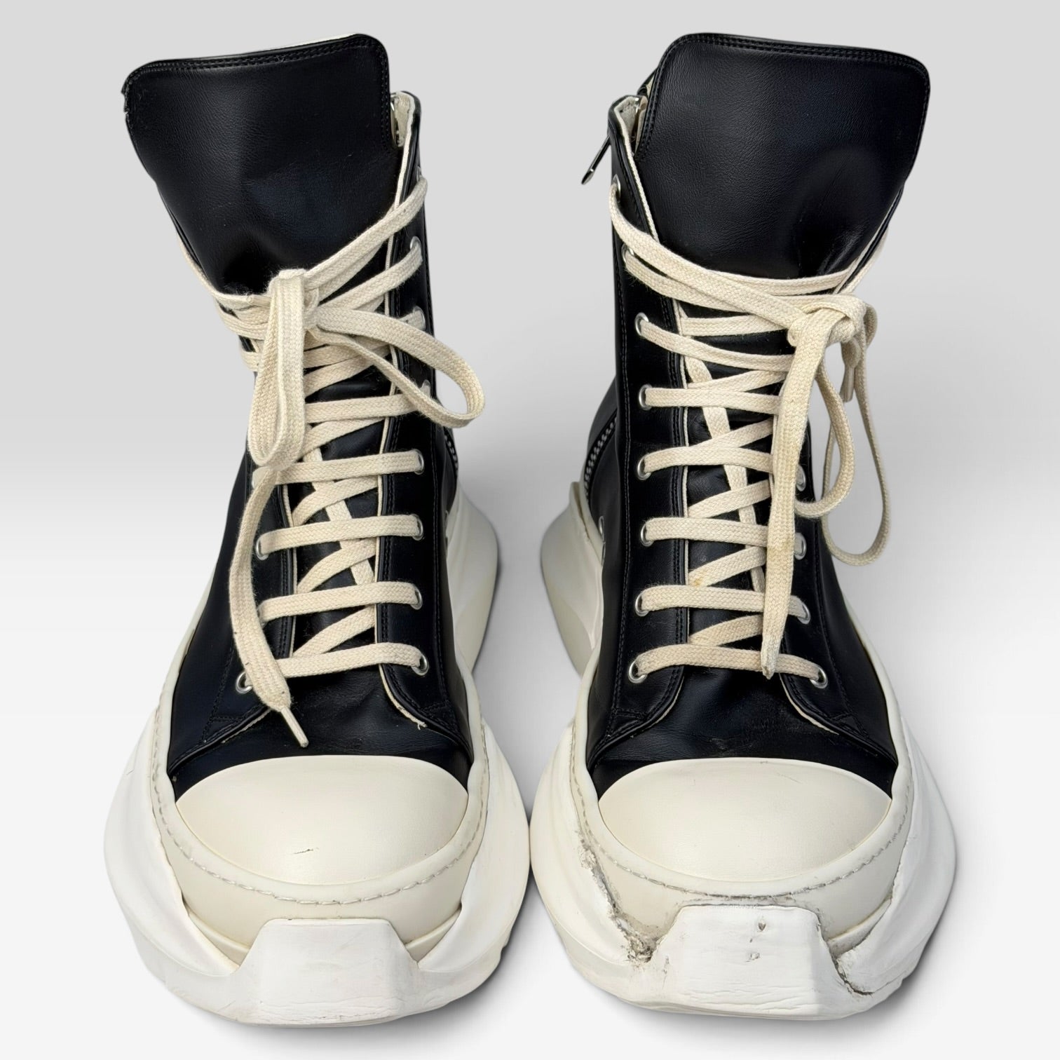 Rick Owens DRKSHDW Abstract Ramones High Vegan Leather