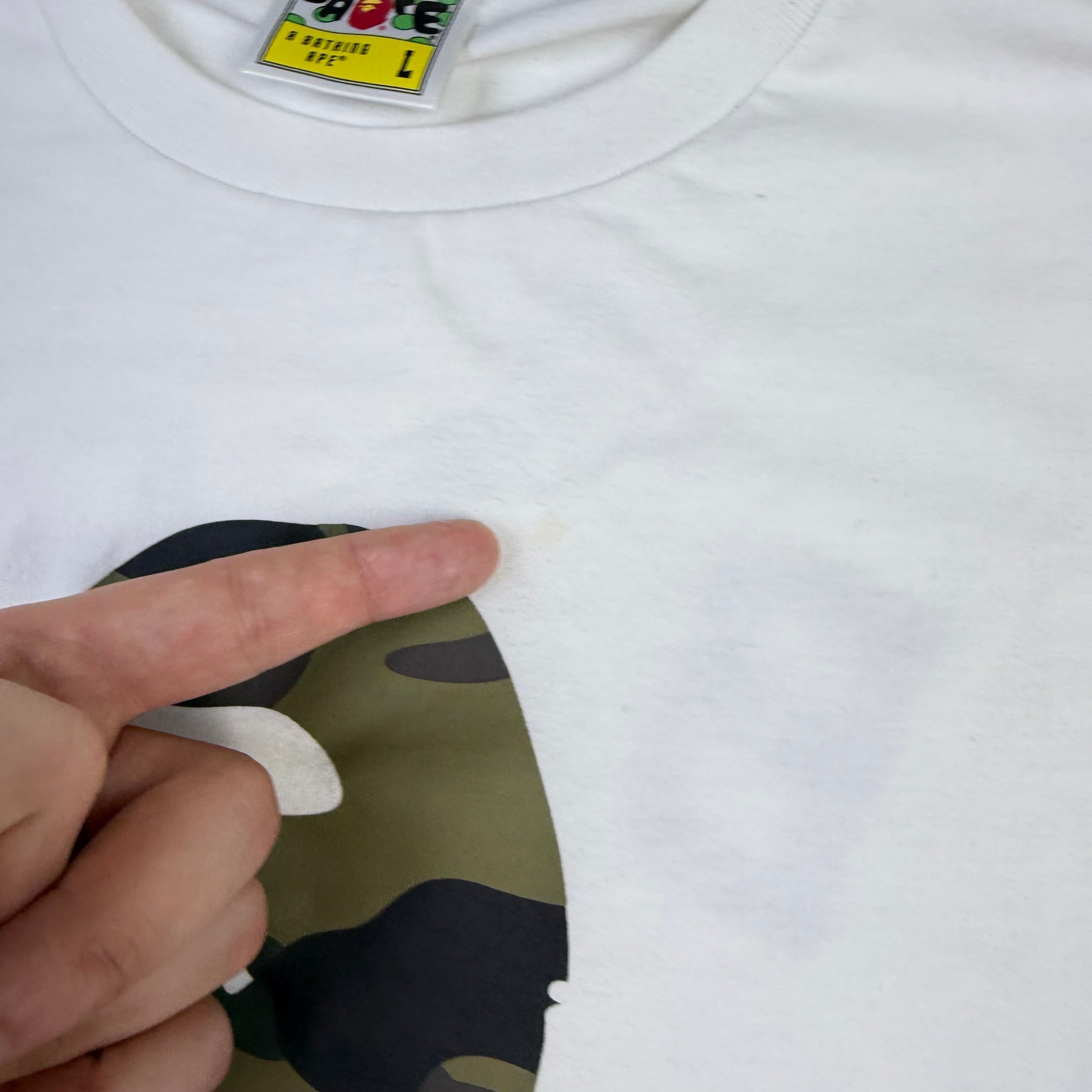 BAPE 1st Camo Ape Head T-Shirt White