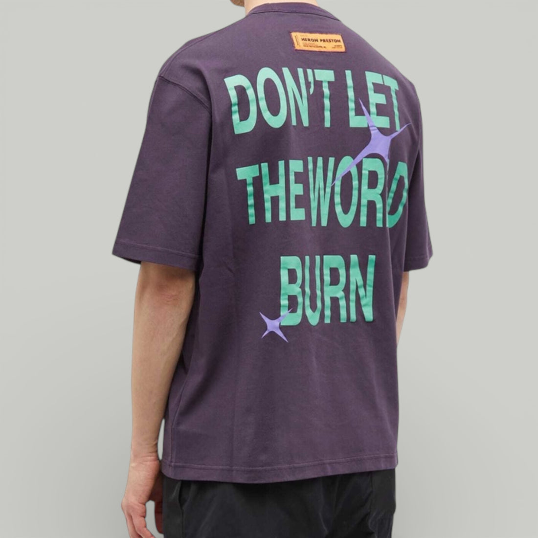 Heron Preston Purple HP Globe T-shirt