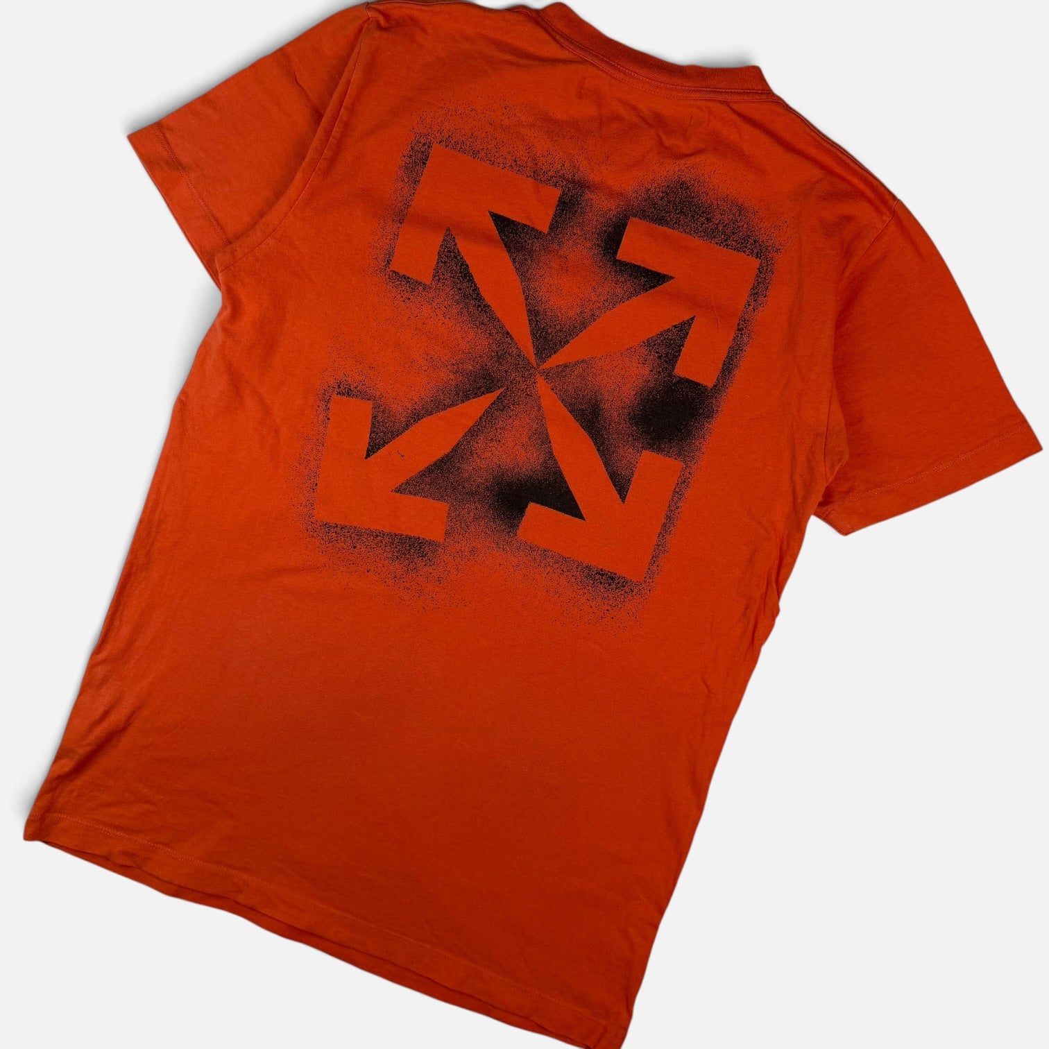 Off-White Stencil Arrow T-Shirt Orange