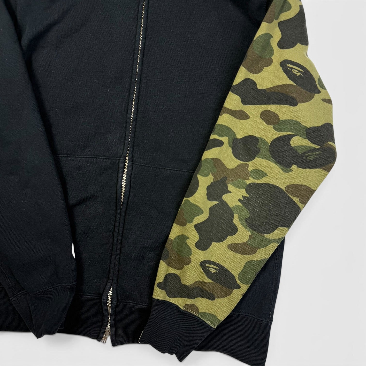 BAPE Shark Full Zip Hoodie Black/Camo | Hanorac BAPE
