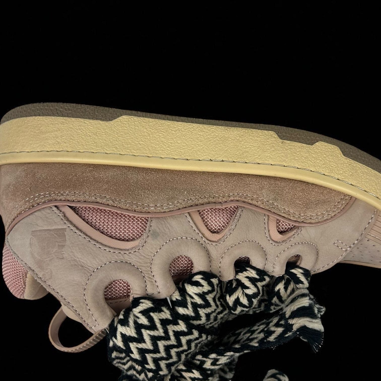 Lanvin Curb Pink Sneakers