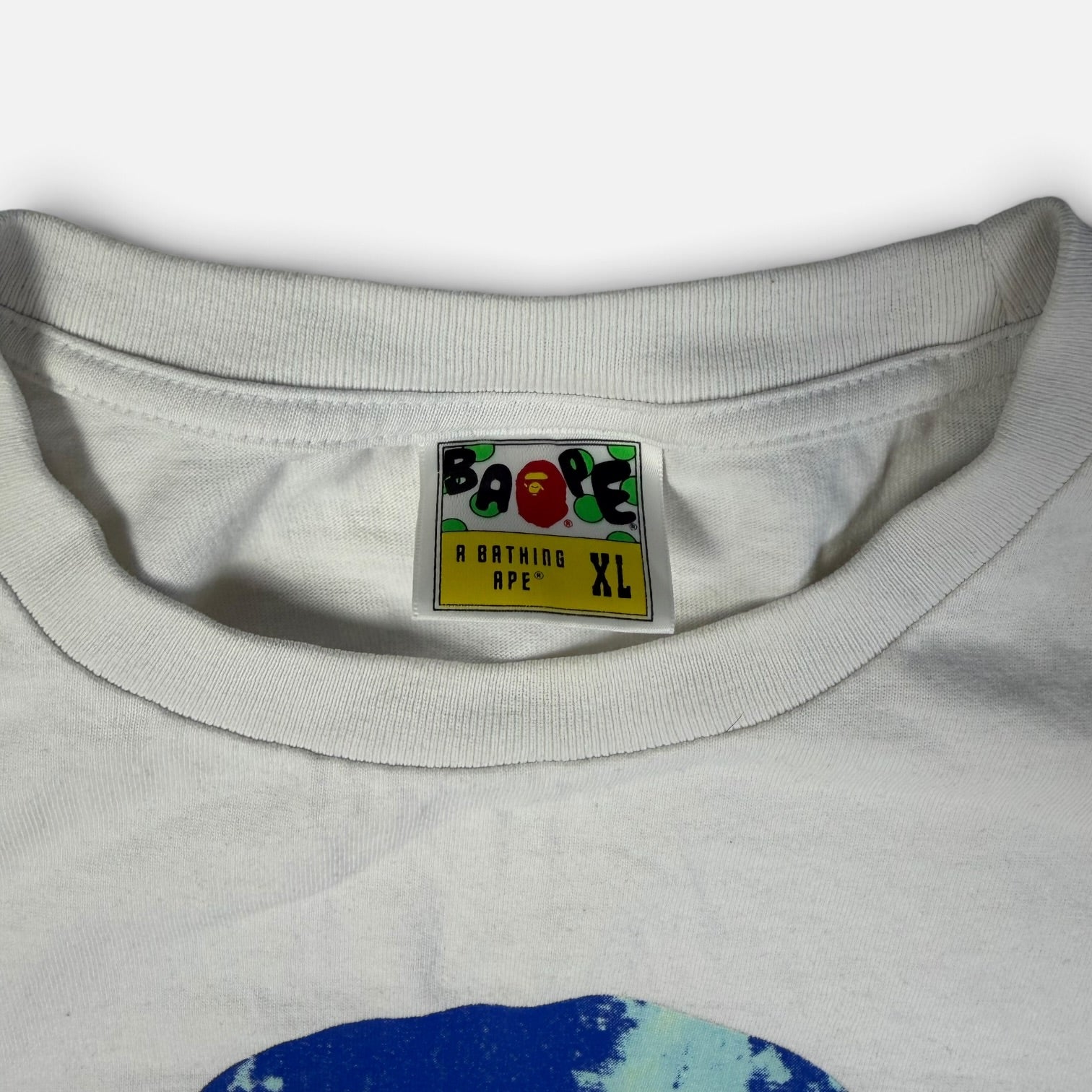 BAPE Tie-Dye Big Ape Head T-Shirt, detaliu talpă