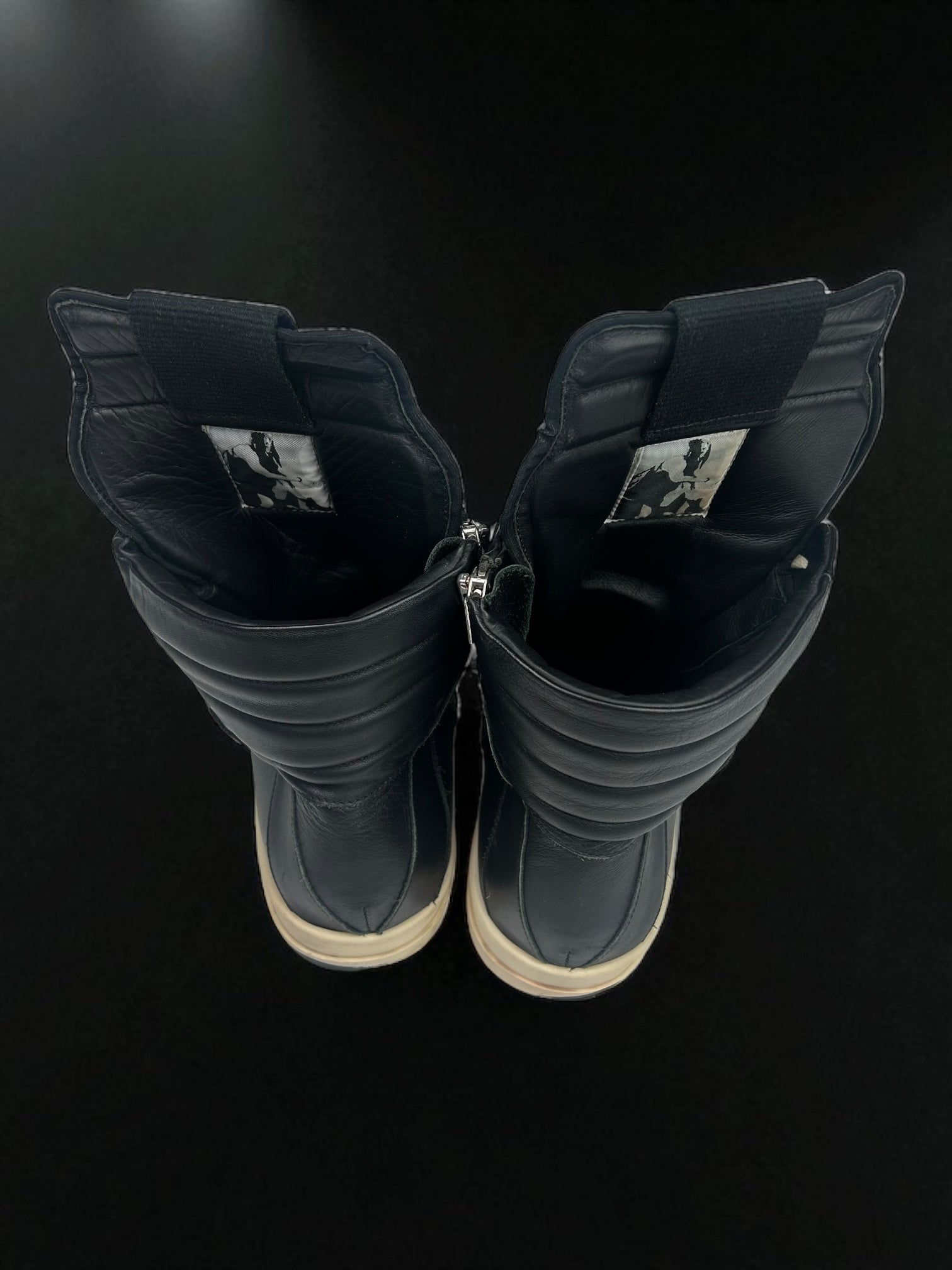 Rick Owens Geobasket Black Milk