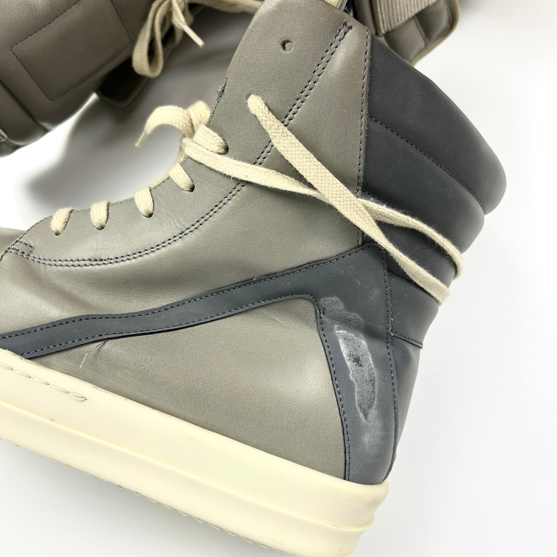 Rick Owens Geobasket Grey Reflective